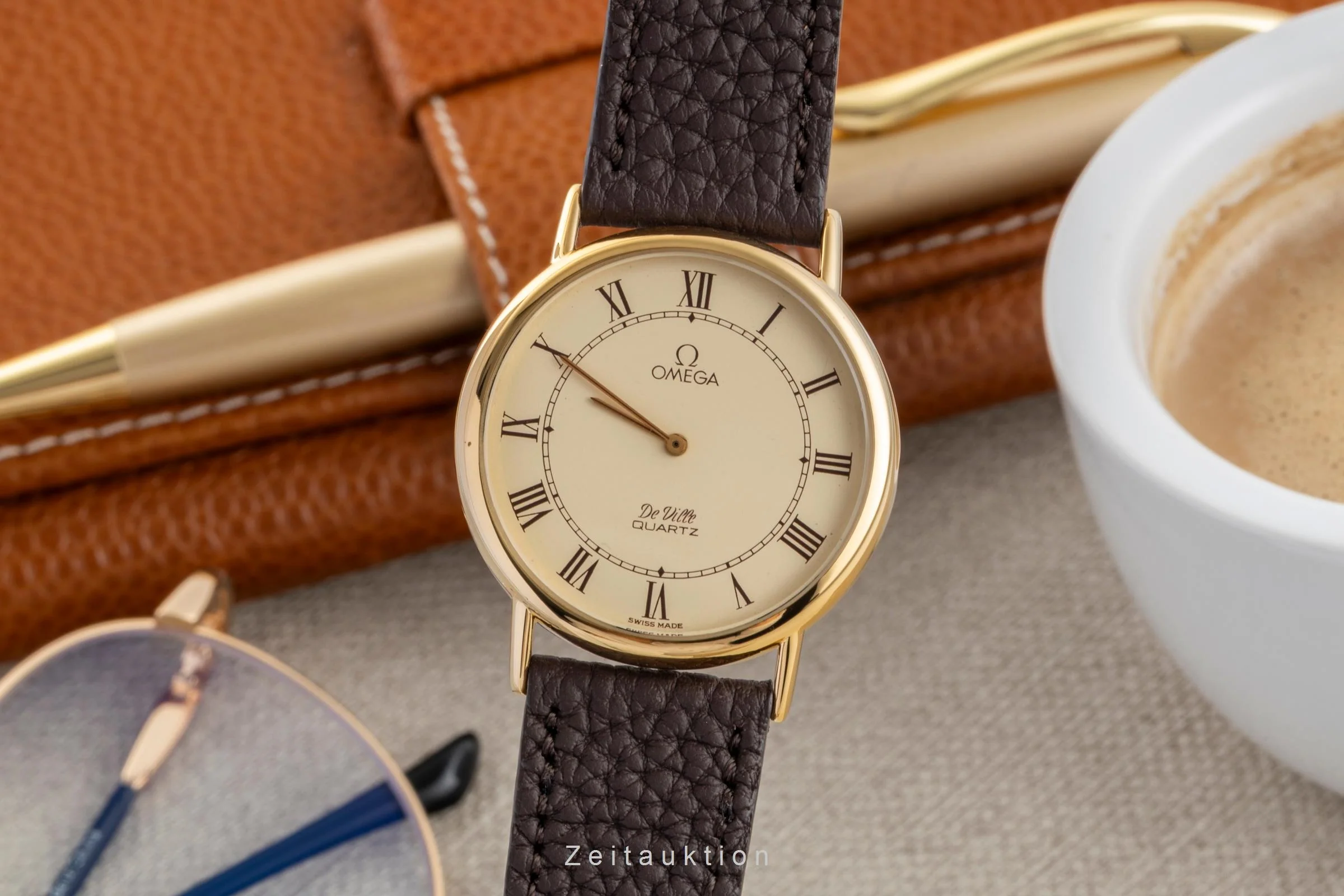 Omega De Ville gilt-brass quartz men's watch 191.0092 Vintage  [2507546] - Image 2