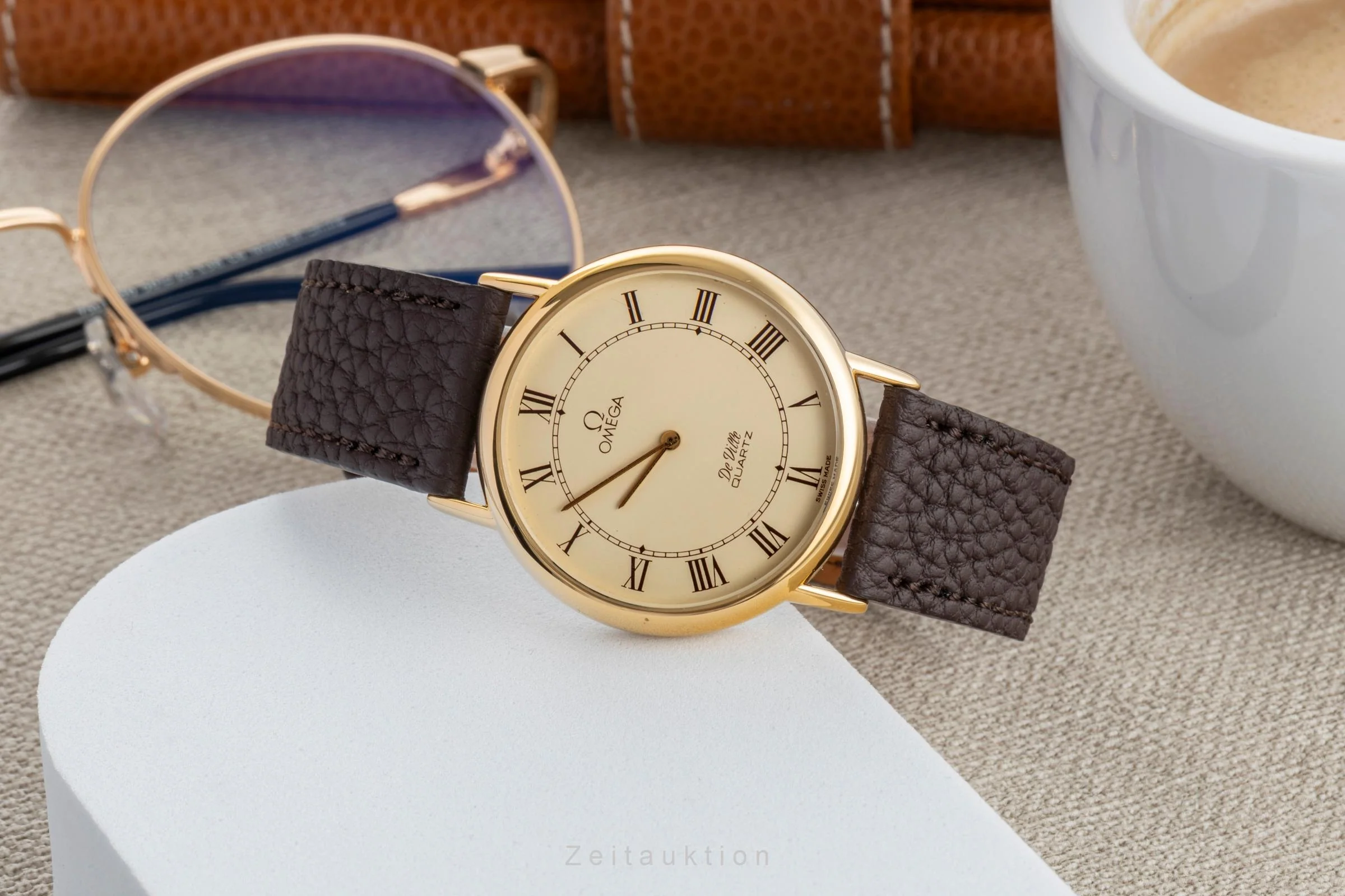 Omega De Ville gilt-brass quartz men's watch 191.0092 Vintage  [2507546] - Image 3