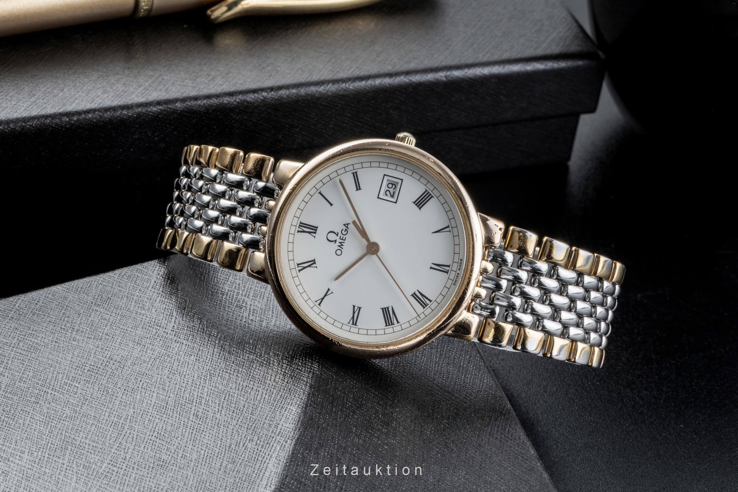 Omega De Ville gilt / steel quartz men's watch 396.1012  [2502074] - Image 3