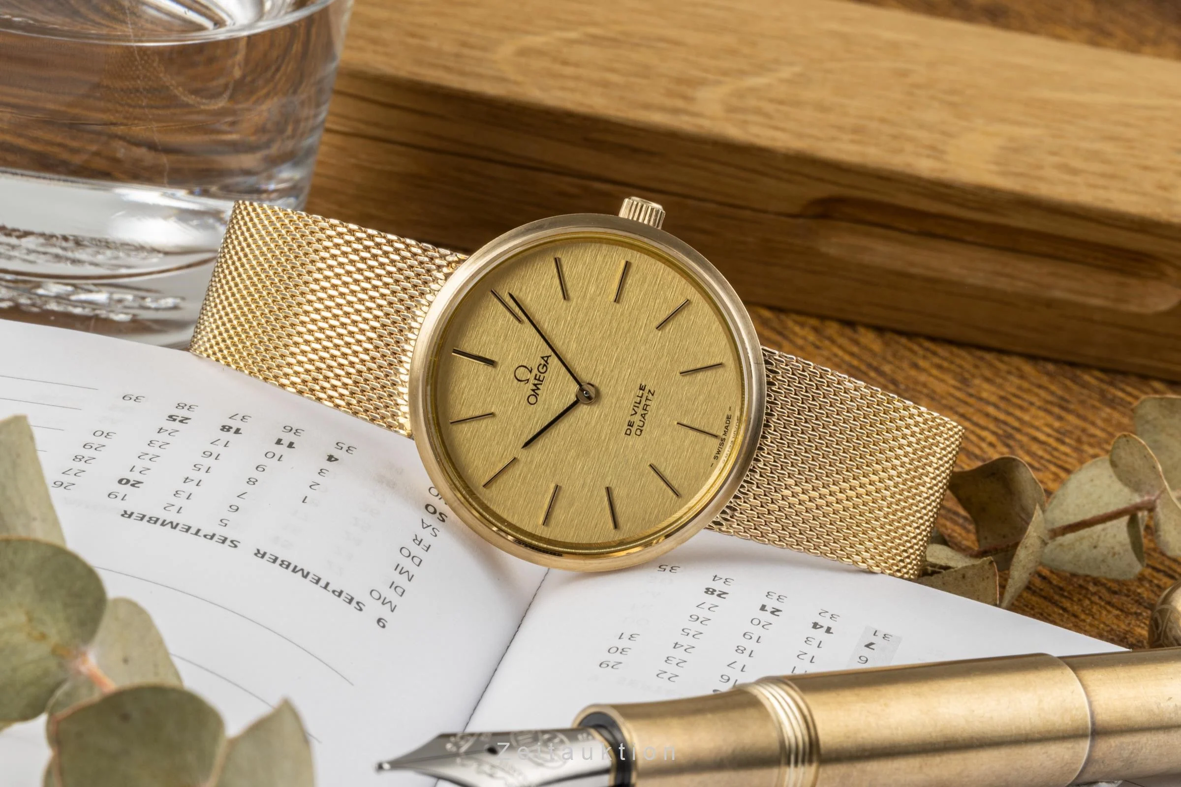 Omega De Ville gold-plated quartz men's watch 3910015.1/1910034.1  [2207358] - Image 2
