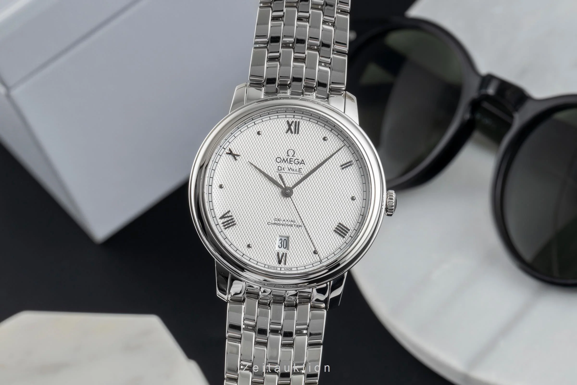 Omega De Ville steel automatic men's watch 424.10.40.20.02.006 LP: 4100EUR  [2503879] - Image 2