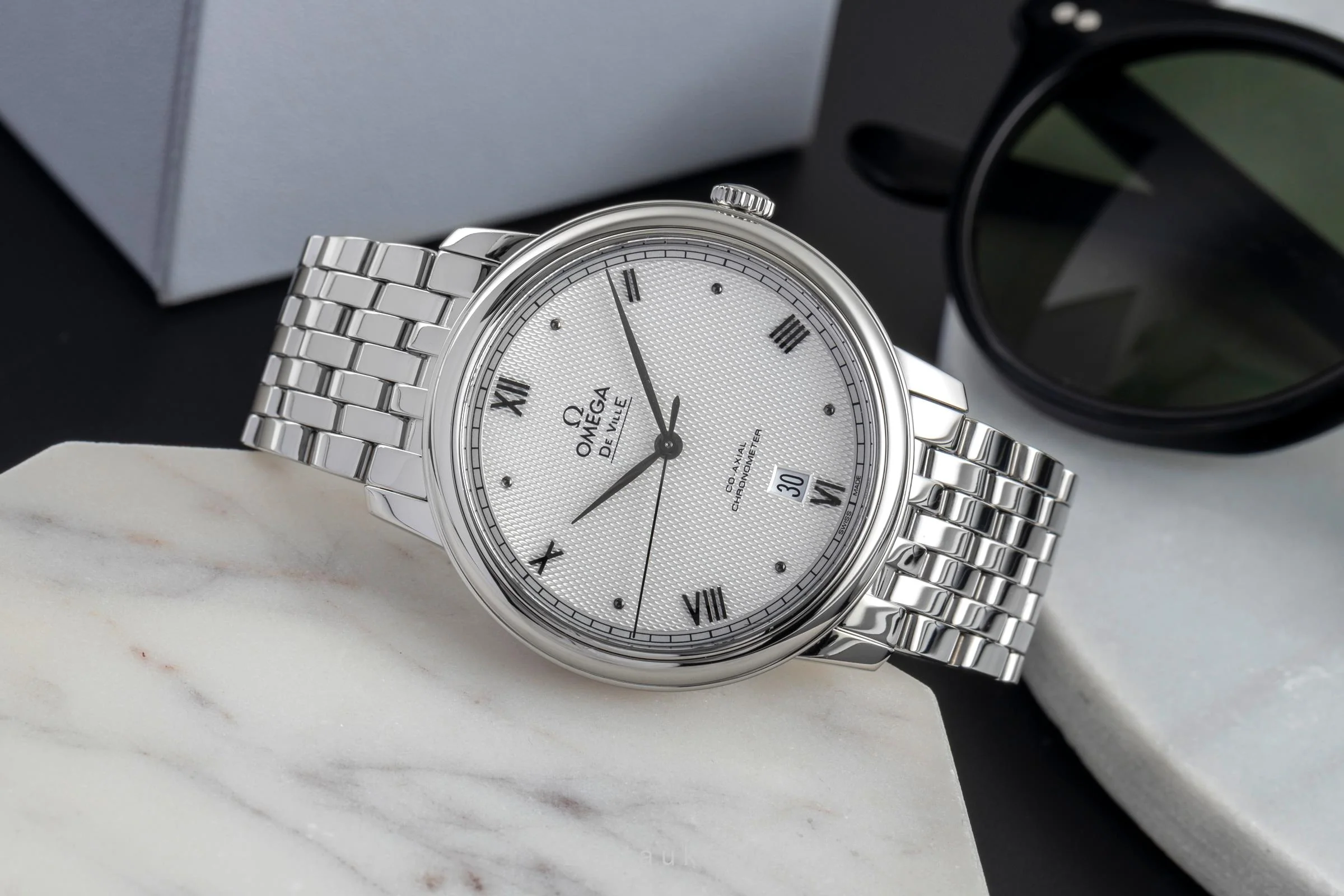 Omega De Ville steel automatic men's watch 424.10.40.20.02.006 LP: 4100EUR  [2503879] - Image 3