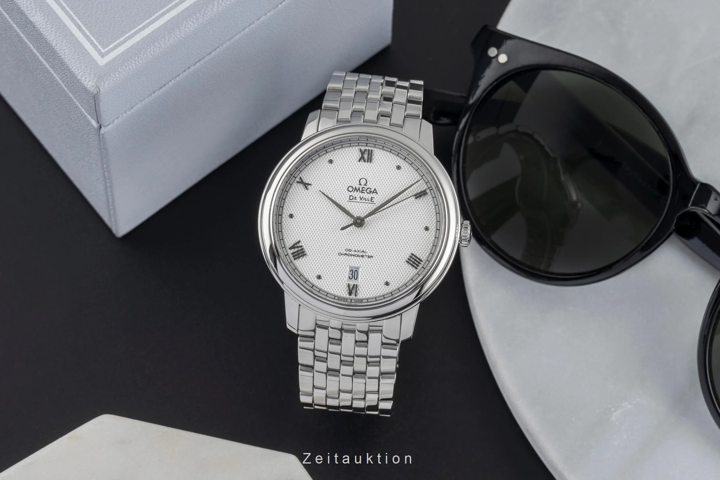 Omega De Ville steel automatic men's watch 424.10.40.20.02.006 LP: 4100EUR  [2503879] - Image 4