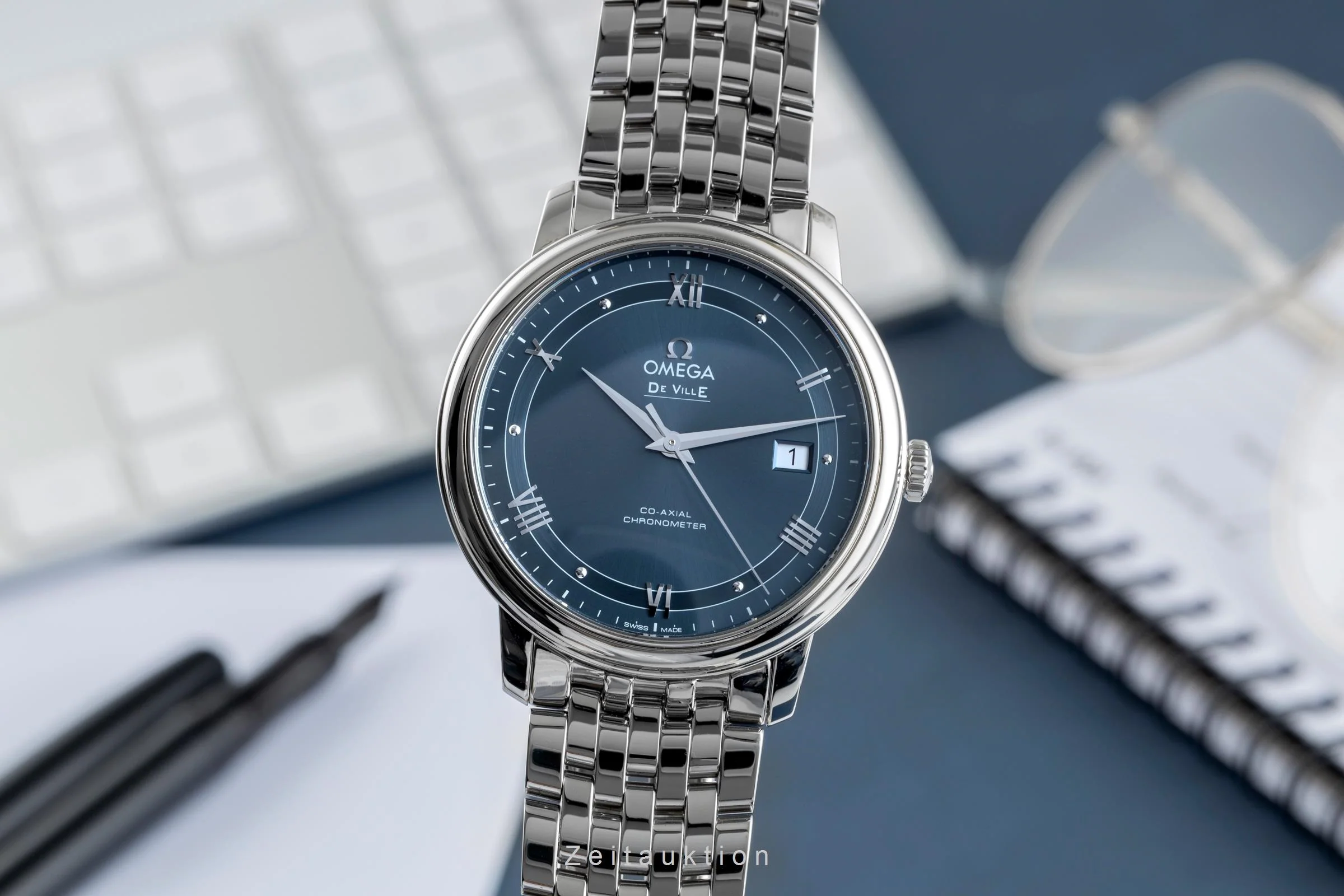 Omega De Ville steel automatic men's watch 424.10.40.20.03.002 LP: 4100EUR  [2504438] - Image 2