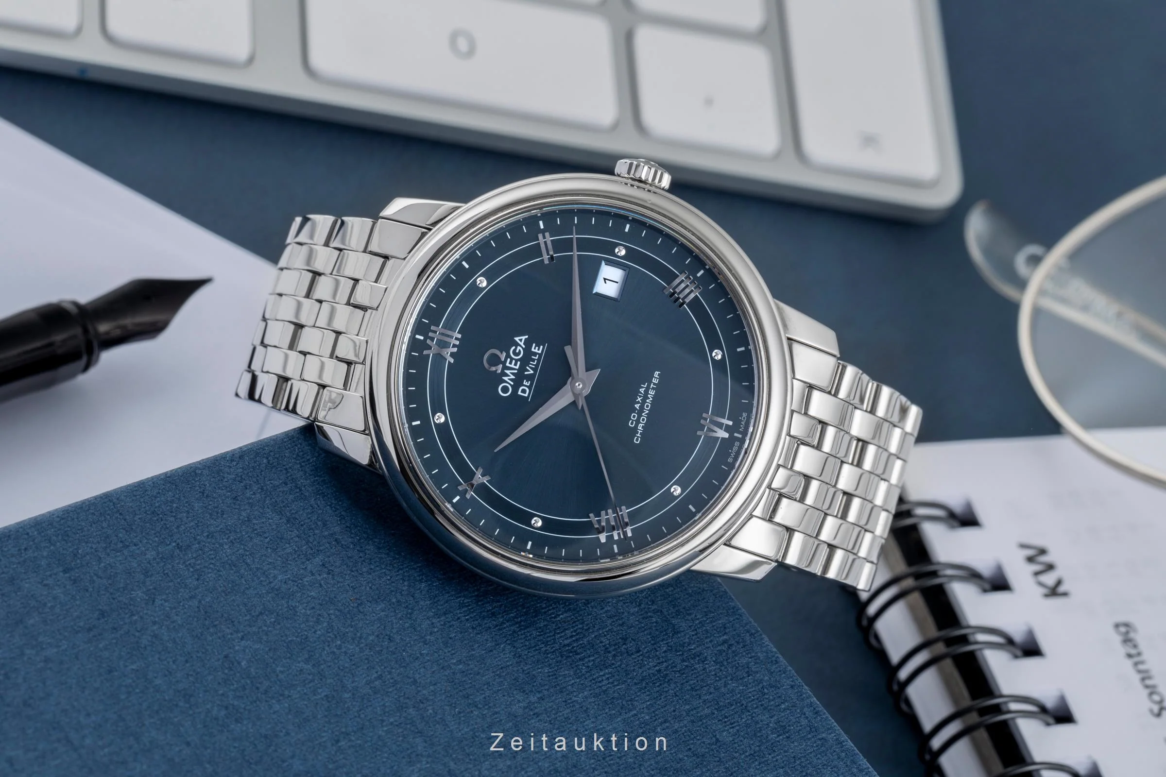 Omega De Ville steel automatic men's watch 424.10.40.20.03.002 LP: 4100EUR  [2504438] - Image 3
