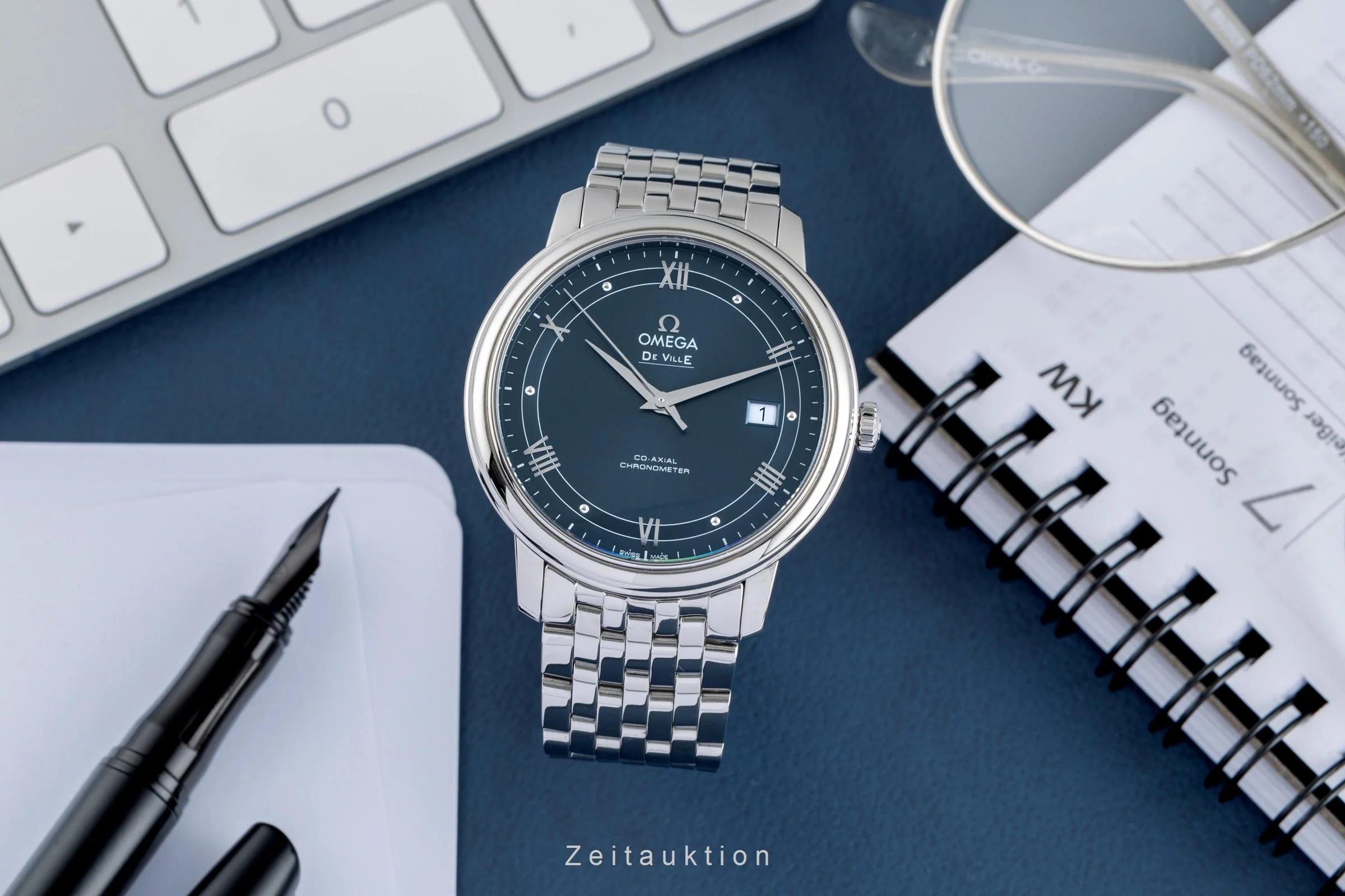 Omega De Ville steel automatic men's watch 424.10.40.20.03.002 LP: 4100EUR  [2504438] - Image 4