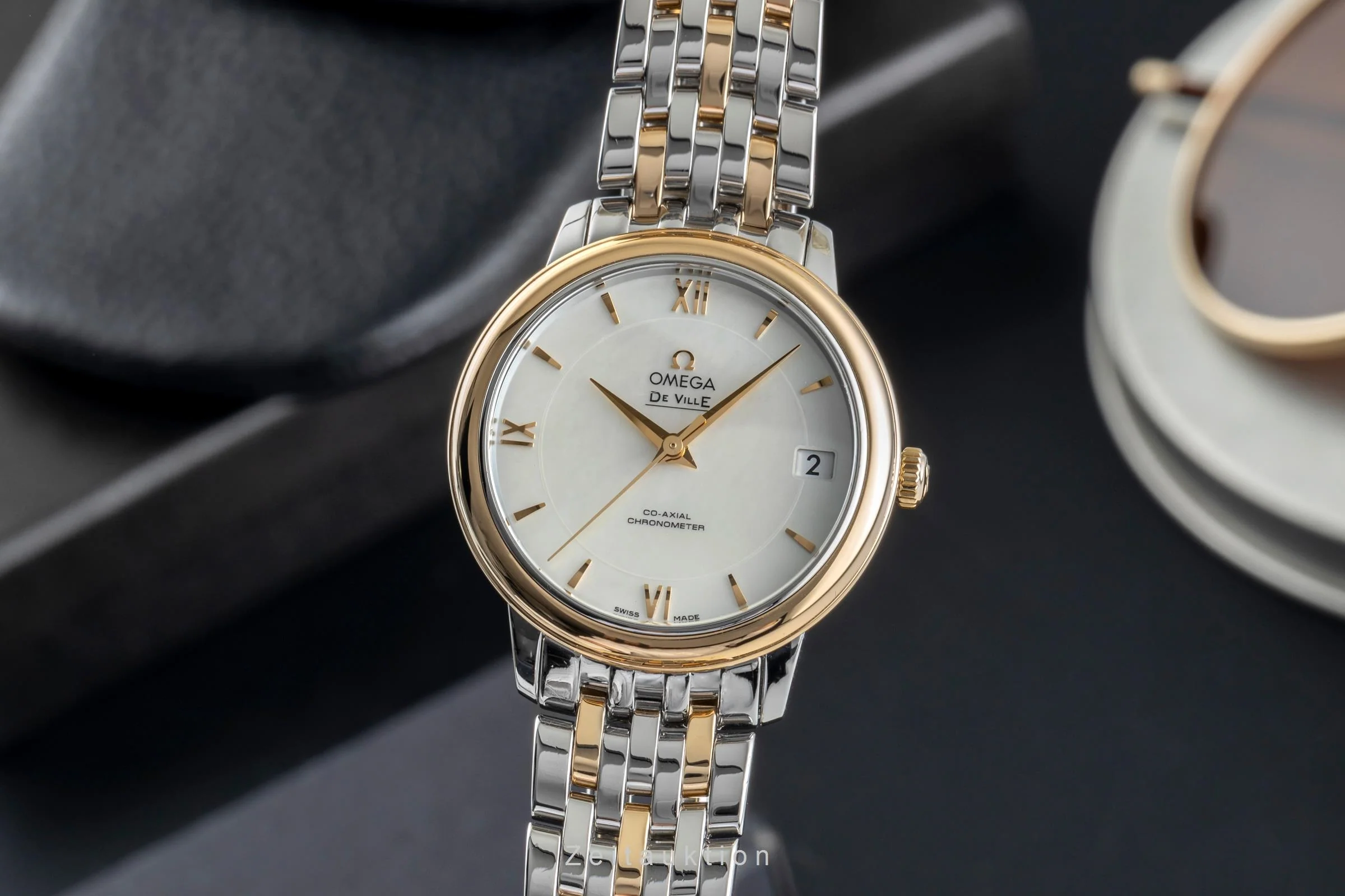Omega De Ville steel / gold automatic women's watch 424.20.33.20.05.001 LP: 6700EUR  [2504615] - Image 2