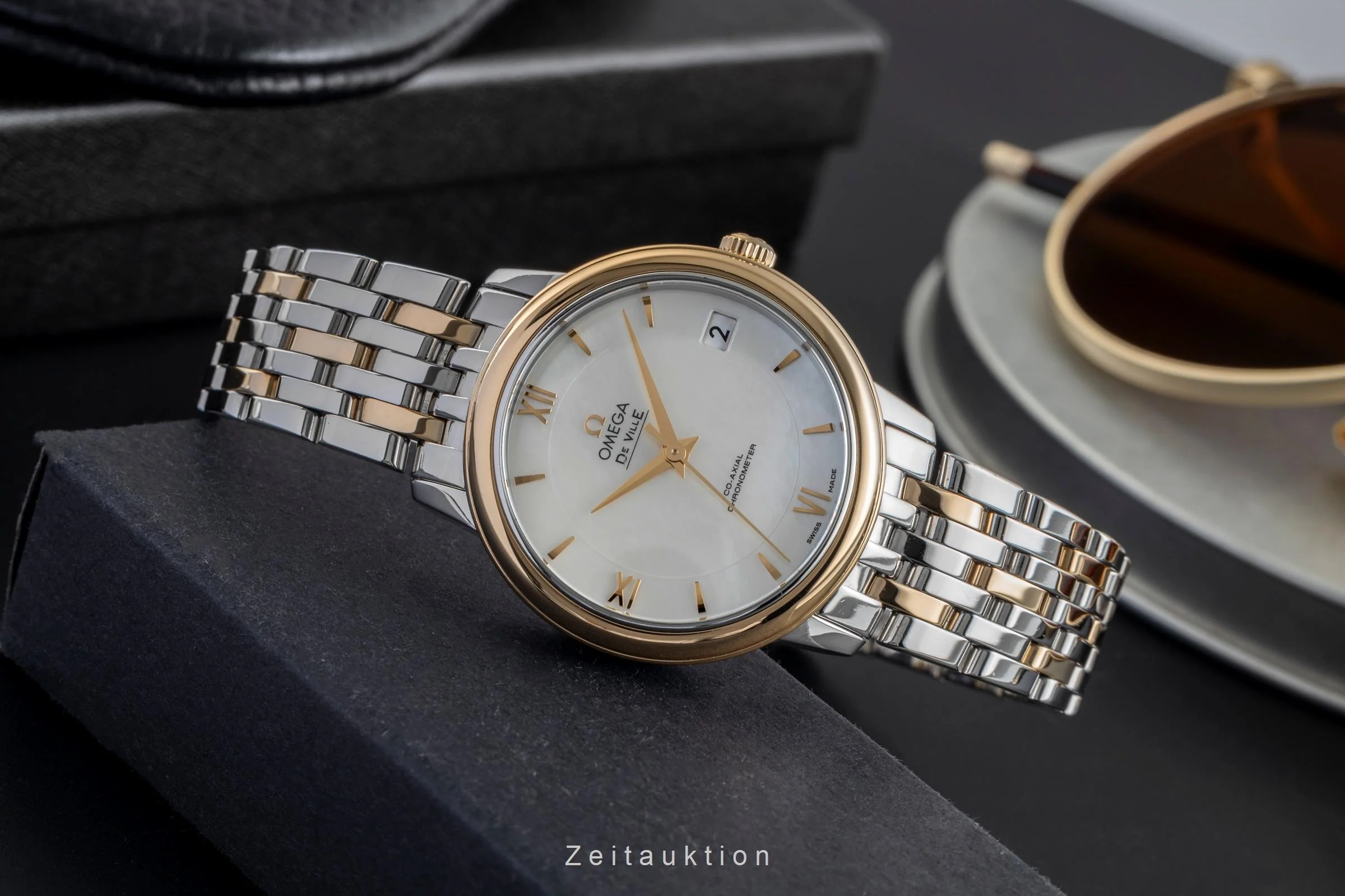 Omega De Ville steel / gold automatic women's watch 424.20.33.20.05.001 LP: 6700EUR  [2504615] - Image 3
