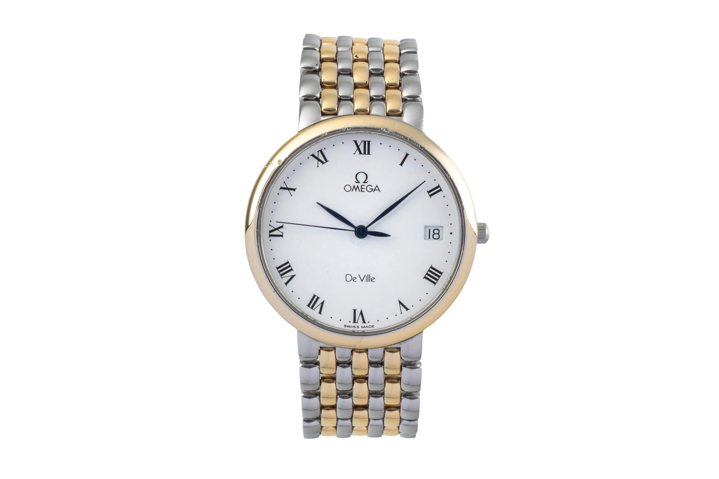 Omega De Ville steel / gold quartz men's watch 396.2432  [2501186] - Image 5