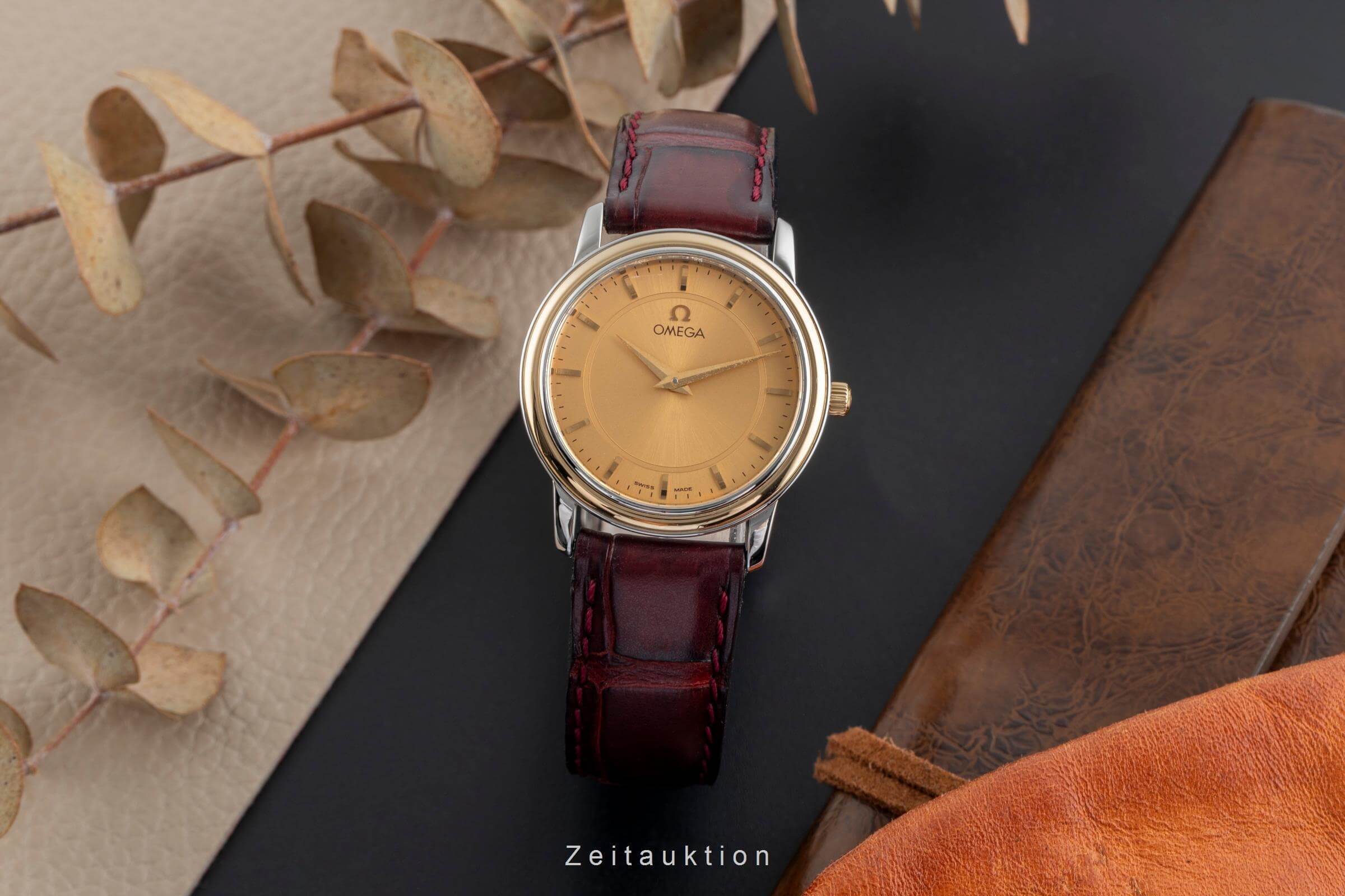 Omega De Ville steel / gold quartz women's watch 959.1150  [2502372] - Image 4