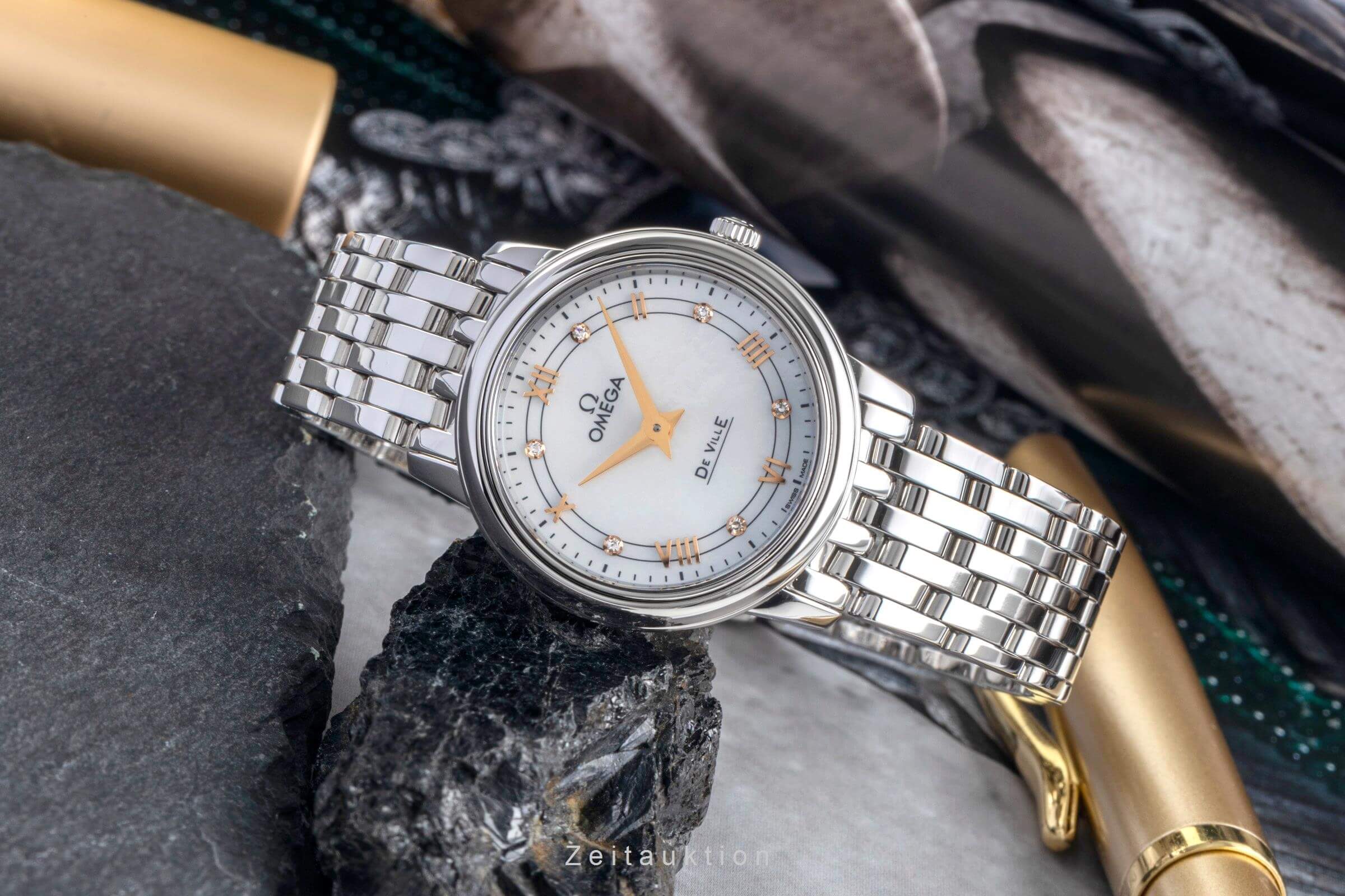 Omega De Ville steel quartz women's watch 424.10.27.60.55.001 LP: 3400EUR  [2404700] - Image 3