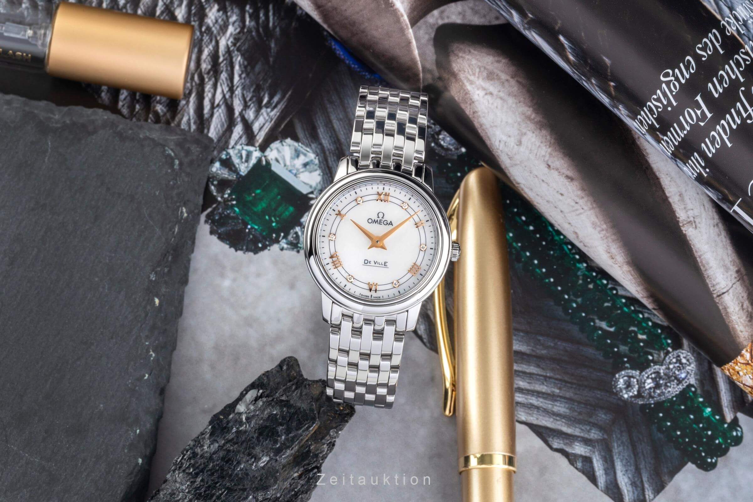 Omega De Ville steel quartz women's watch 424.10.27.60.55.001 LP: 3400EUR  [2404700] - Image 4
