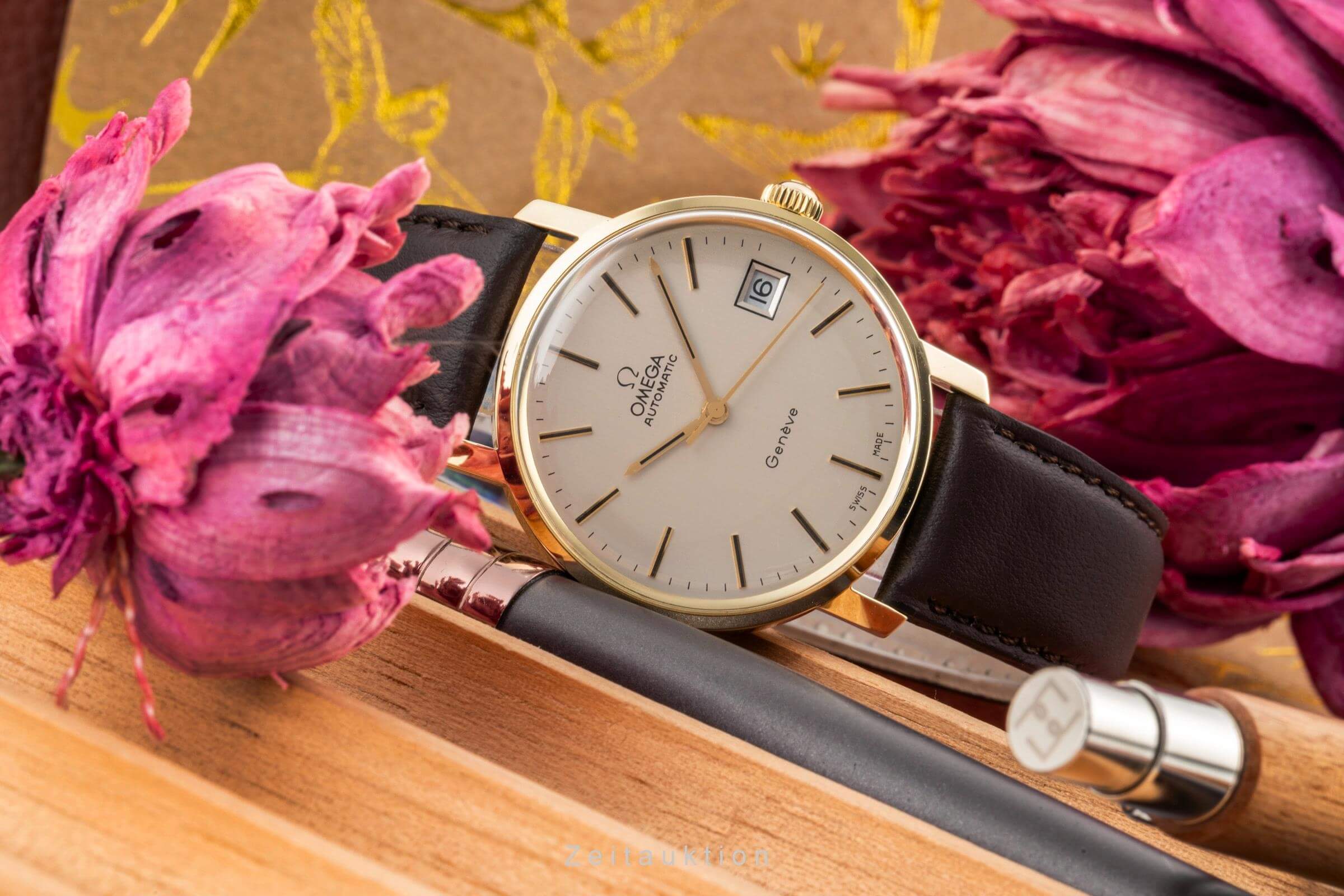 Omega Geneve 14 ct yellow gold automatic men's watch 166.7071  [2403220] - Image 2