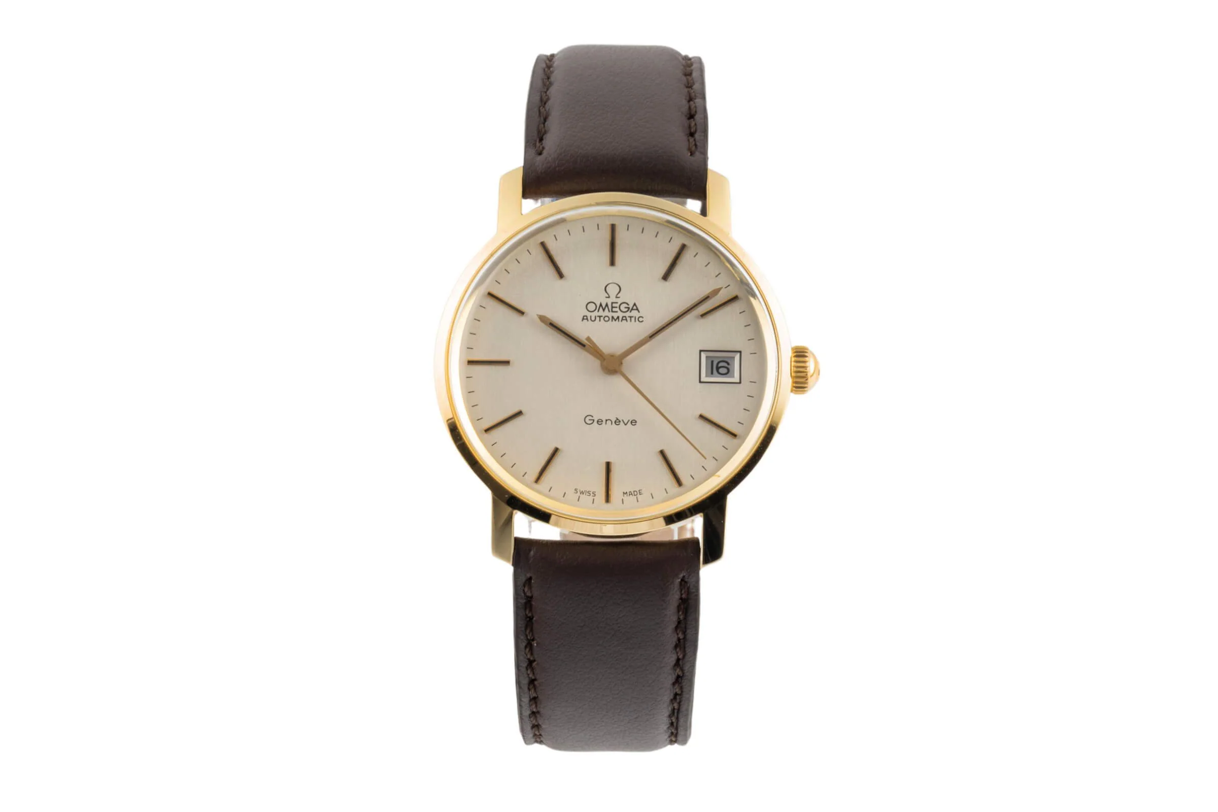 Omega Geneve 14 ct yellow gold automatic men's watch 166.7071  [2403220] - Image 4