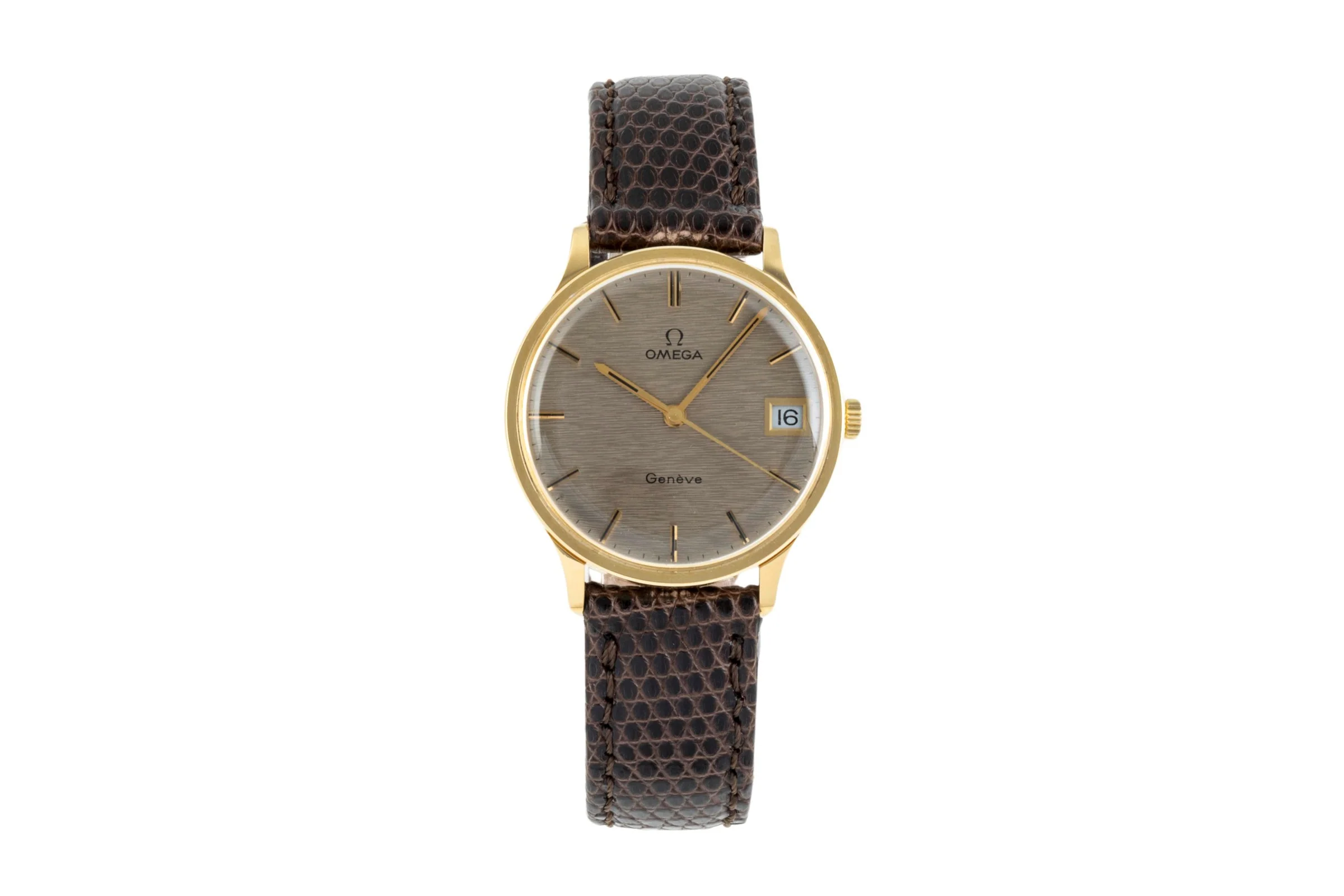 Omega Geneve 18 ct gold manual winding men's watch 132-90024 Vintage  [2401127] - Image 4