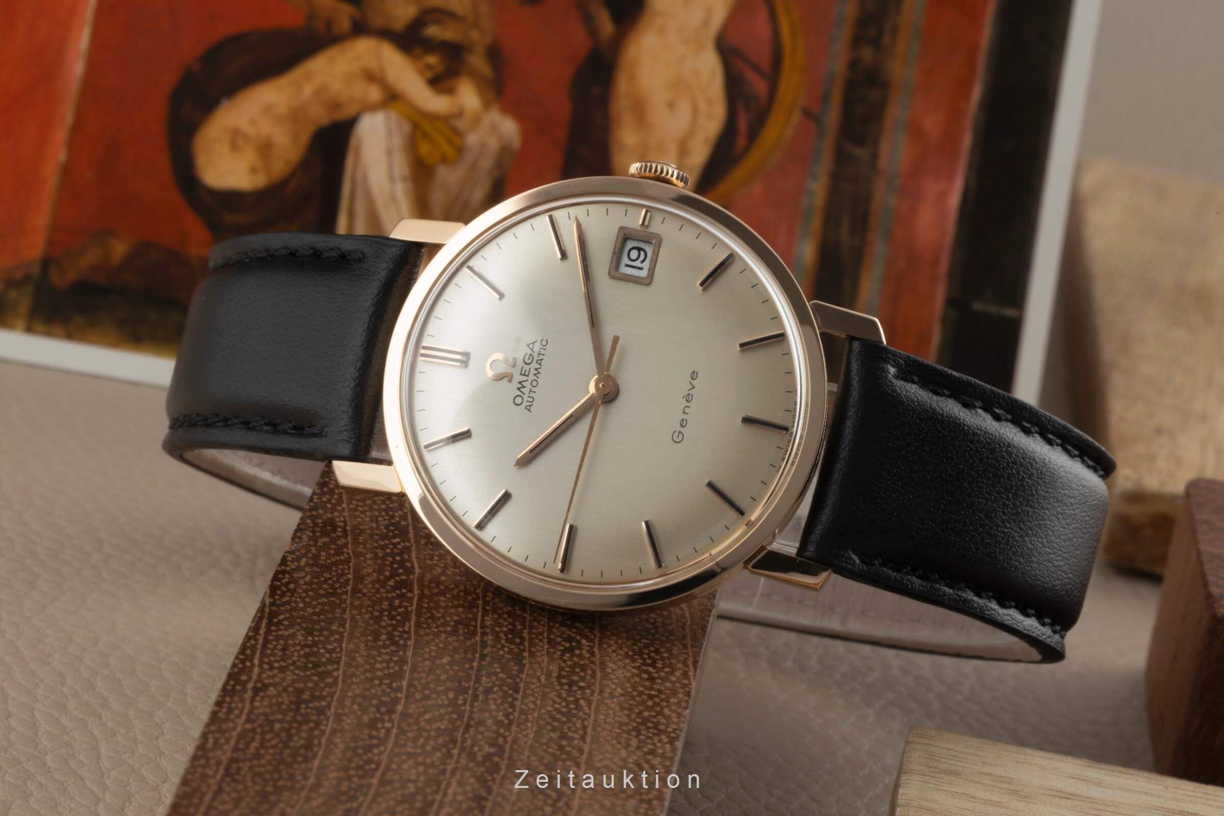 Omega Geneve 18 ct red gold automatic men's watch Vintage  [2402093] - Image 2
