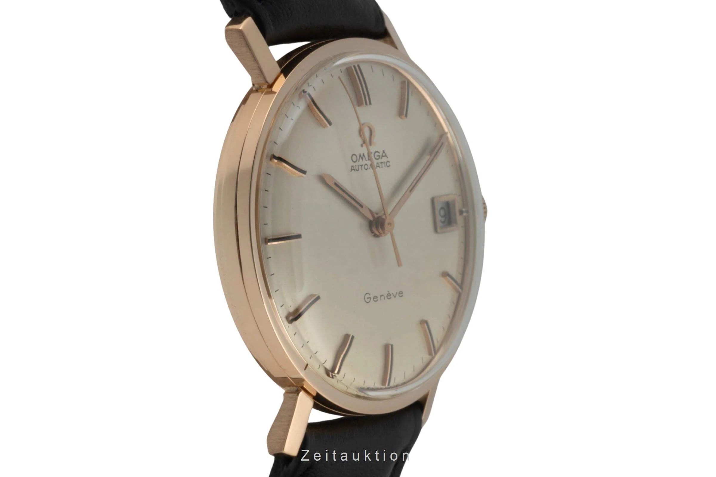 Omega Geneve 18 ct red gold automatic men's watch Vintage  [2402093] - Image 7