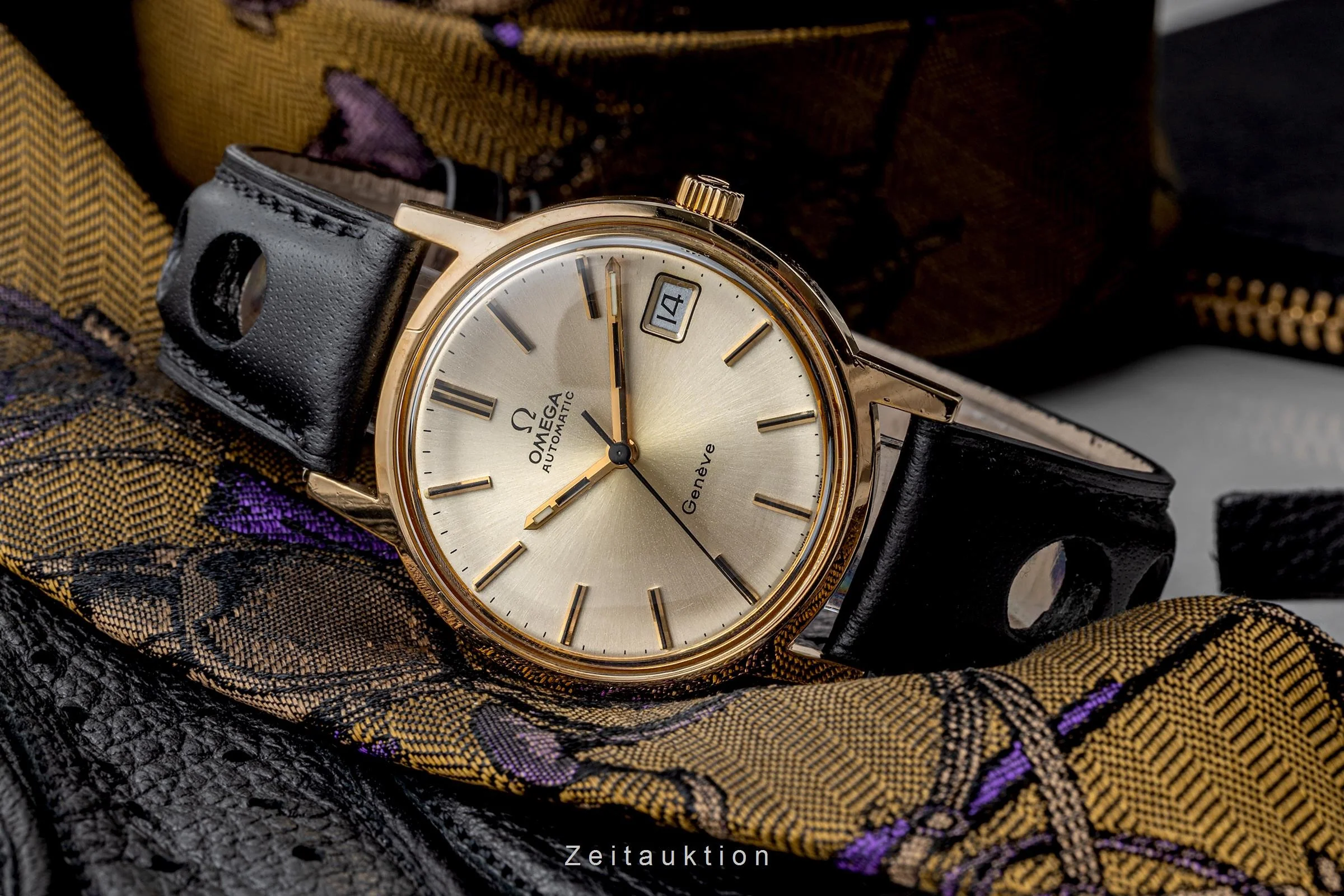 Omega Geneve gilt-brass automatic men's watch 166.0163  [2301773] - Image 2