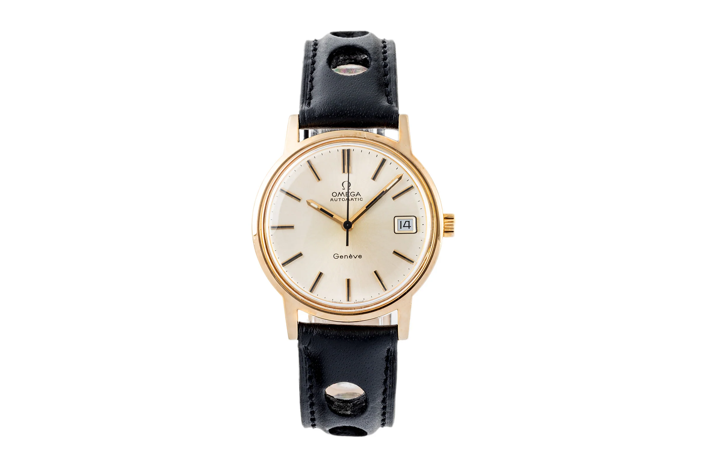 Omega Geneve gilt-brass automatic men's watch 166.0163  [2301773] - Image 4