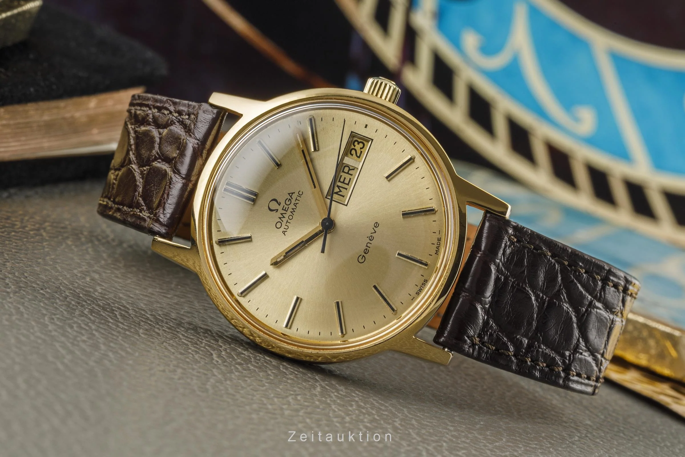 Omega Geneve gold-plated automatic men's watch 166.0117  [2207178] - Image 2