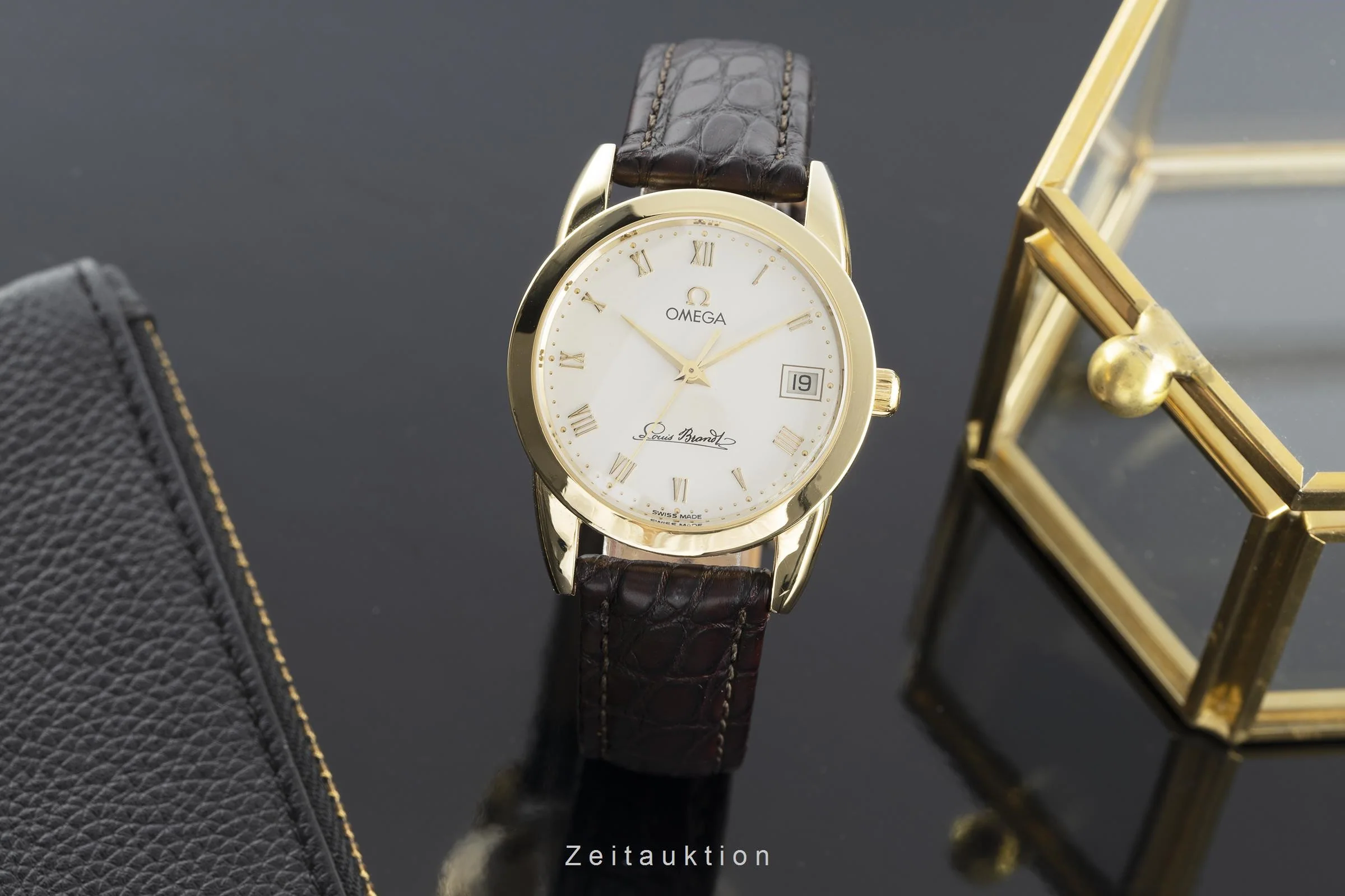 Omega Louis Brandt 18 ct gold automatic men's watch 166.0300 VP: 9900EUR  [2111037] - Image 3