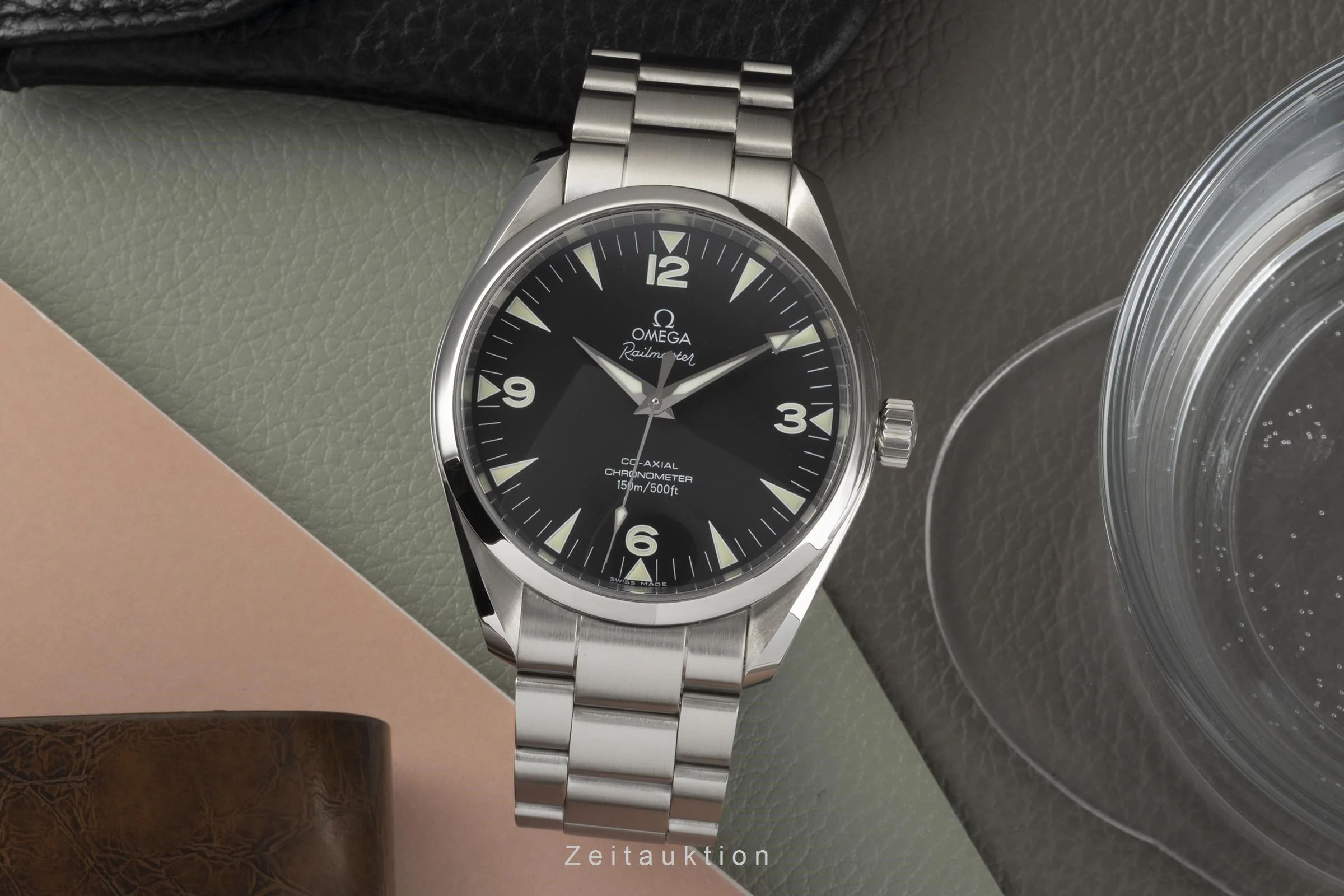 Omega Railmaster steel automatic men's watch 168.1110, 2502.52.00  [2202327] - Image 3