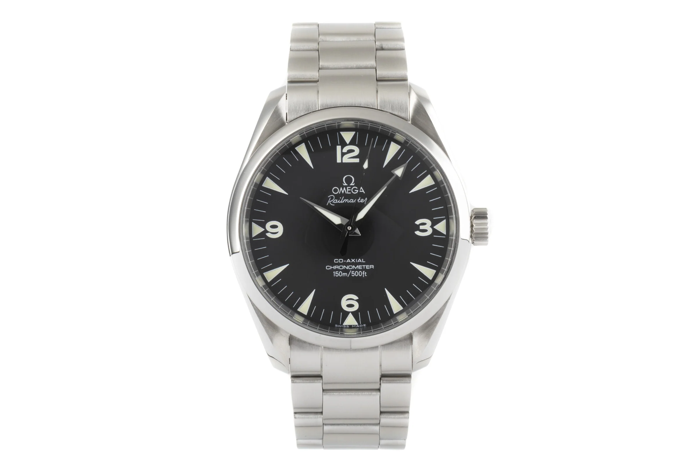 Omega Railmaster steel automatic men's watch 168.1110, 2502.52.00  [2202327] - Image 4