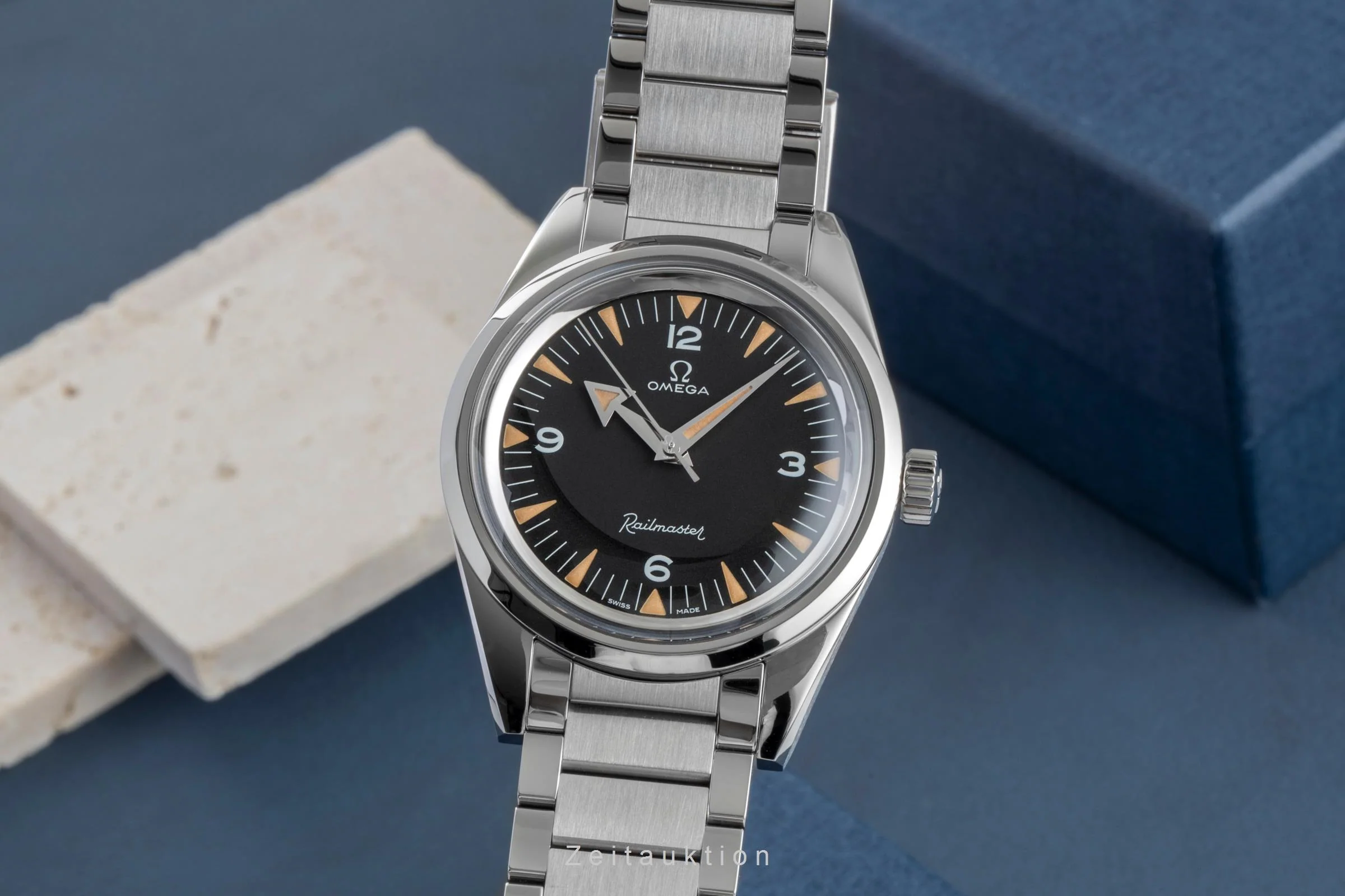 Omega Railmaster steel automatic men's watch 220.10.38.20.01.002 LP: 8200EUR Limited  [2600235] - Image 2