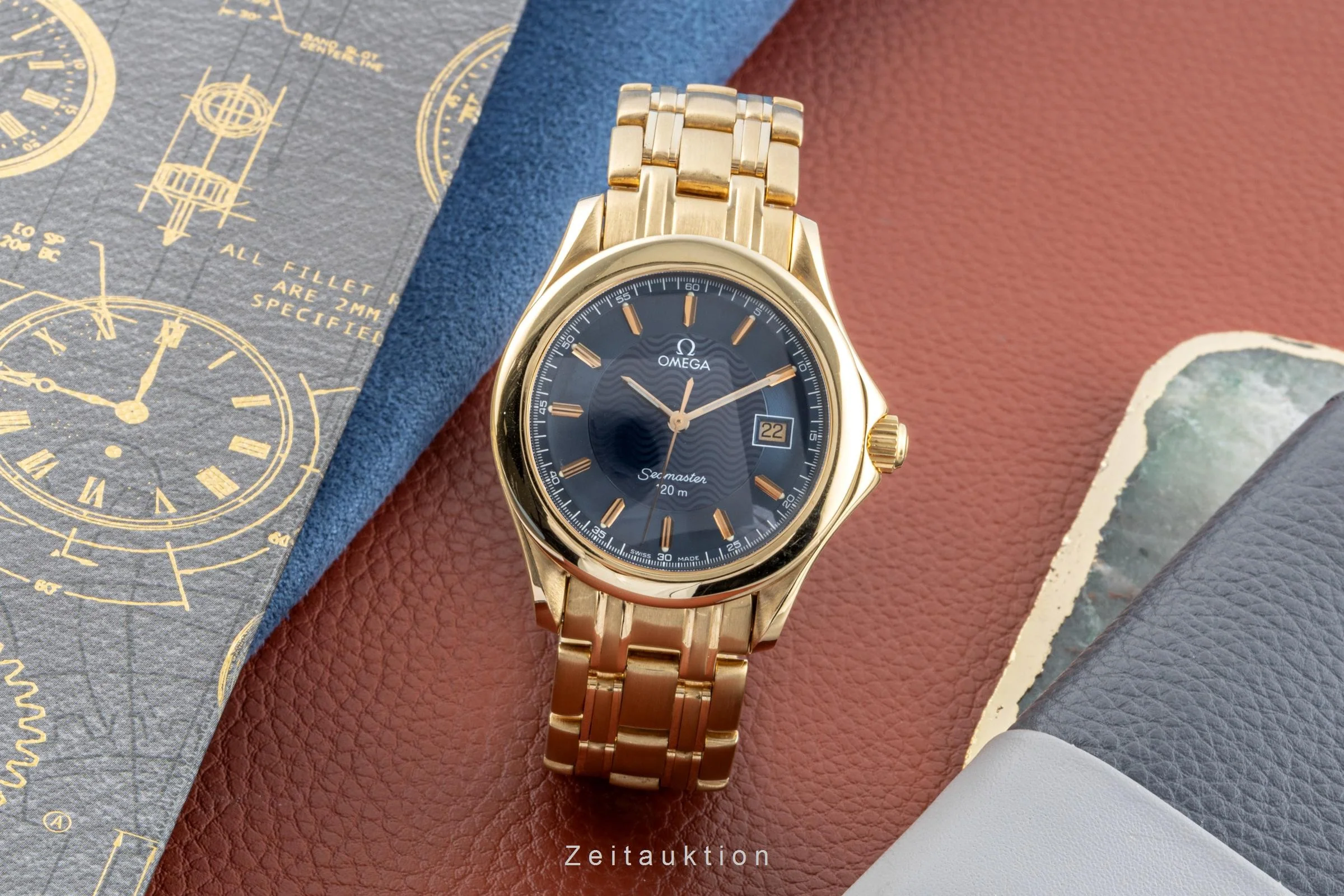 Omega Seamaster 18 ct gold quartz men's watch 2111.81.00, 196.1501, 168.1501 LP: 26200EUR  [2107542] - Image 2