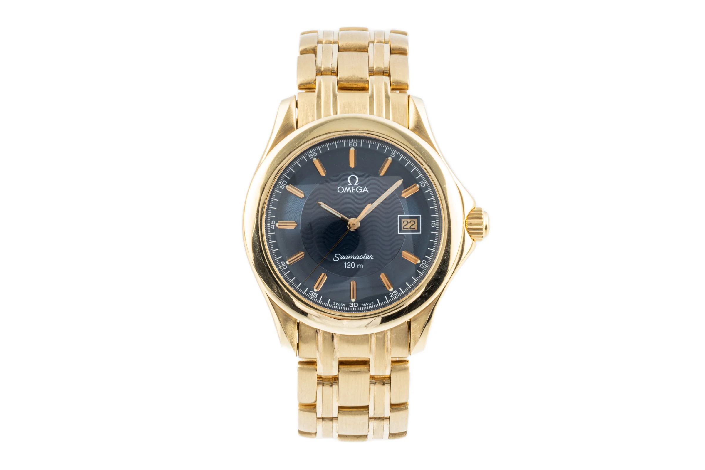 Omega Seamaster 18 ct gold quartz men's watch 2111.81.00, 196.1501, 168.1501 LP: 26200EUR  [2107542] - Image 4