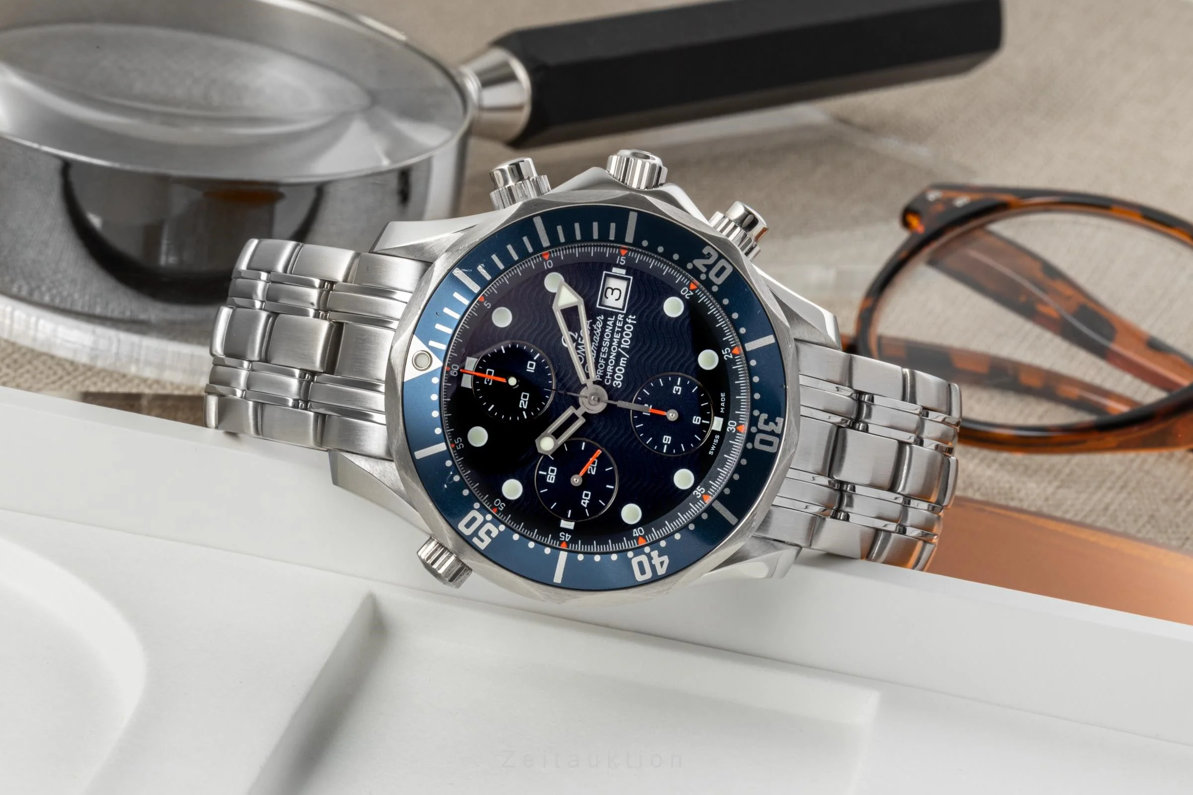 Omega Seamaster chronograph steel automatic men's watch 178.0514, 378.0514, 2599.80.00 LP: 9100EUR  [2207187] - Image 2