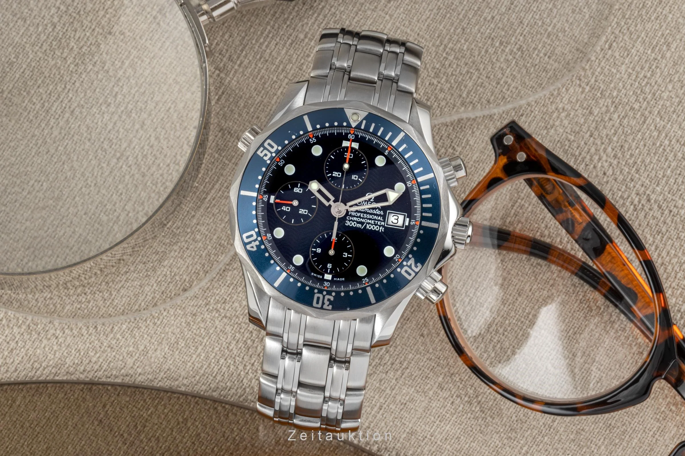 Omega Seamaster chronograph steel automatic men's watch 178.0514, 378.0514, 2599.80.00 LP: 9100EUR  [2207187] - Image 3