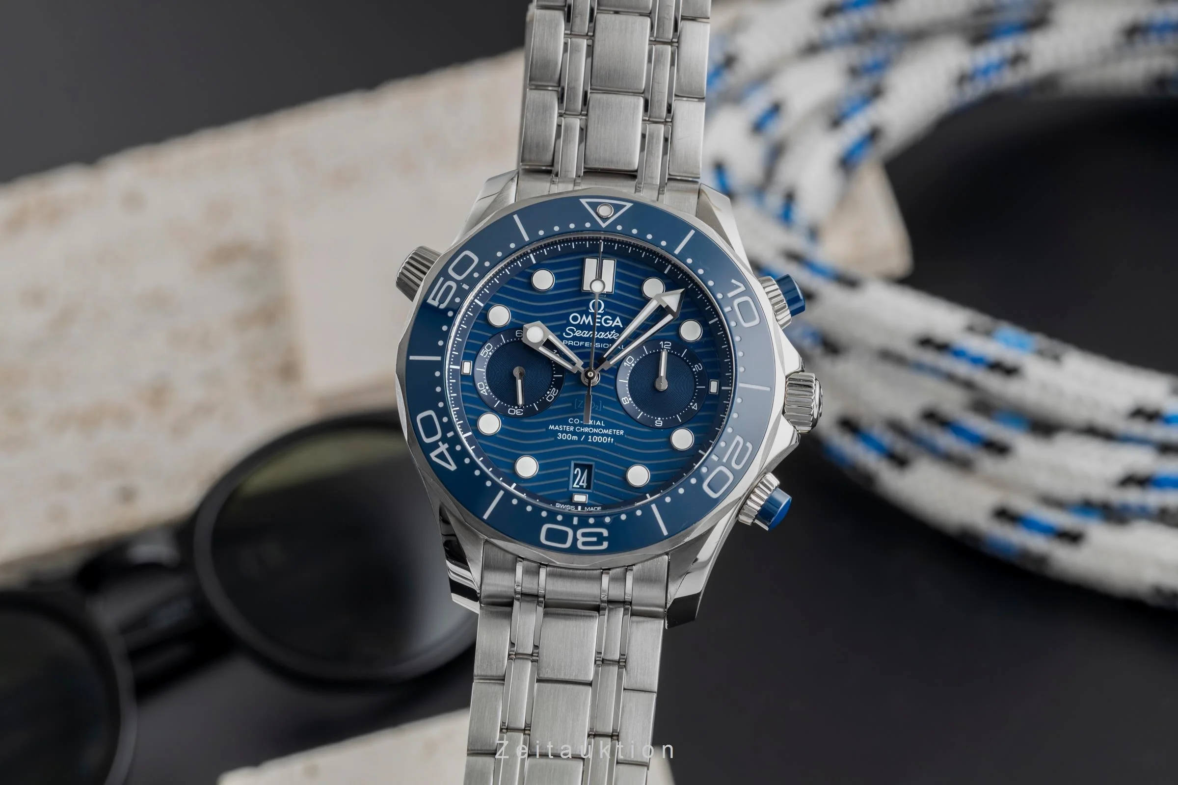 Omega Seamaster chronograph steel automatic men's watch 210.30.44.51.03.001 LP: 9300EUR  [2503913] - Image 2