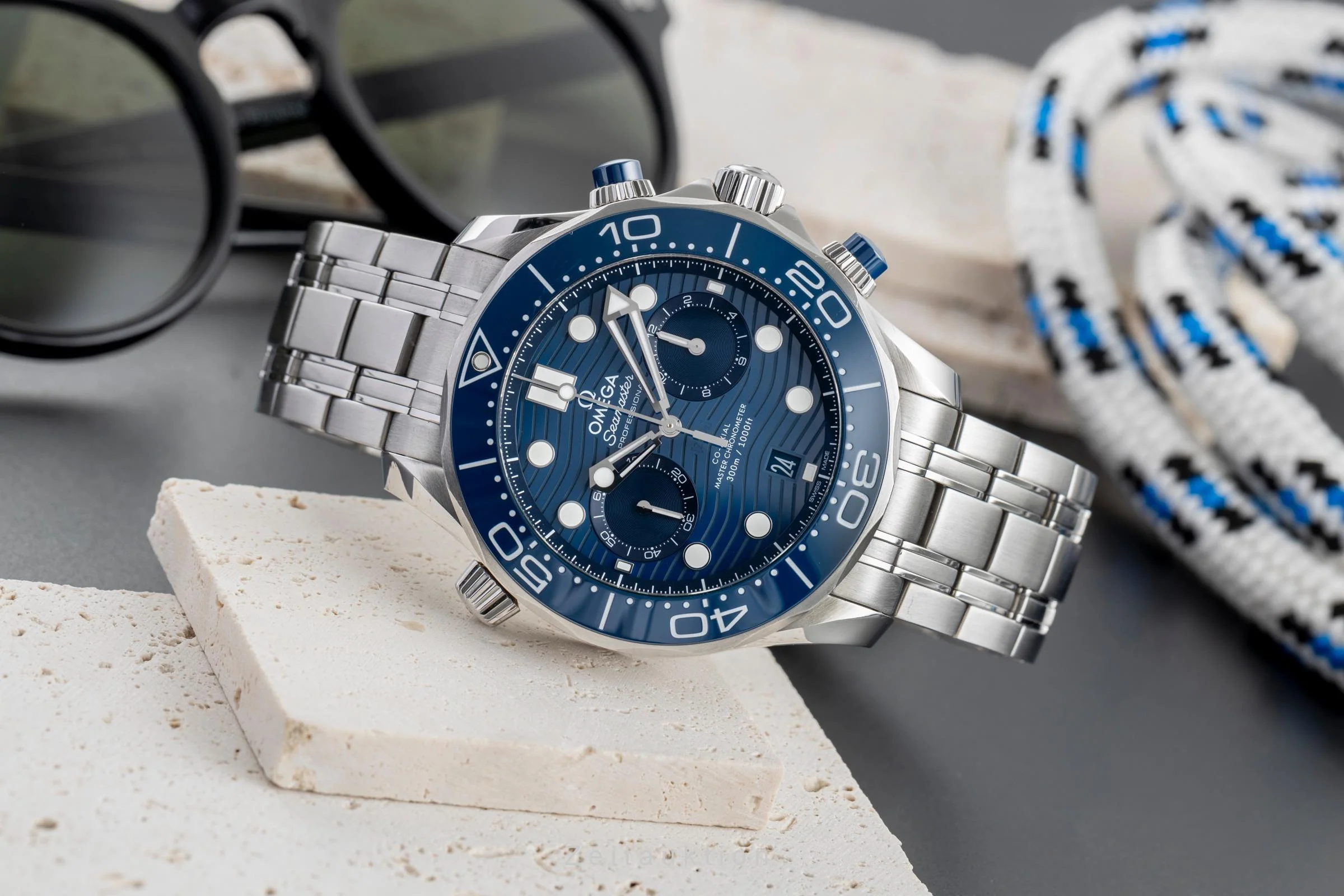 Omega Seamaster chronograph steel automatic men's watch 210.30.44.51.03.001 LP: 9300EUR  [2503913] - Image 3