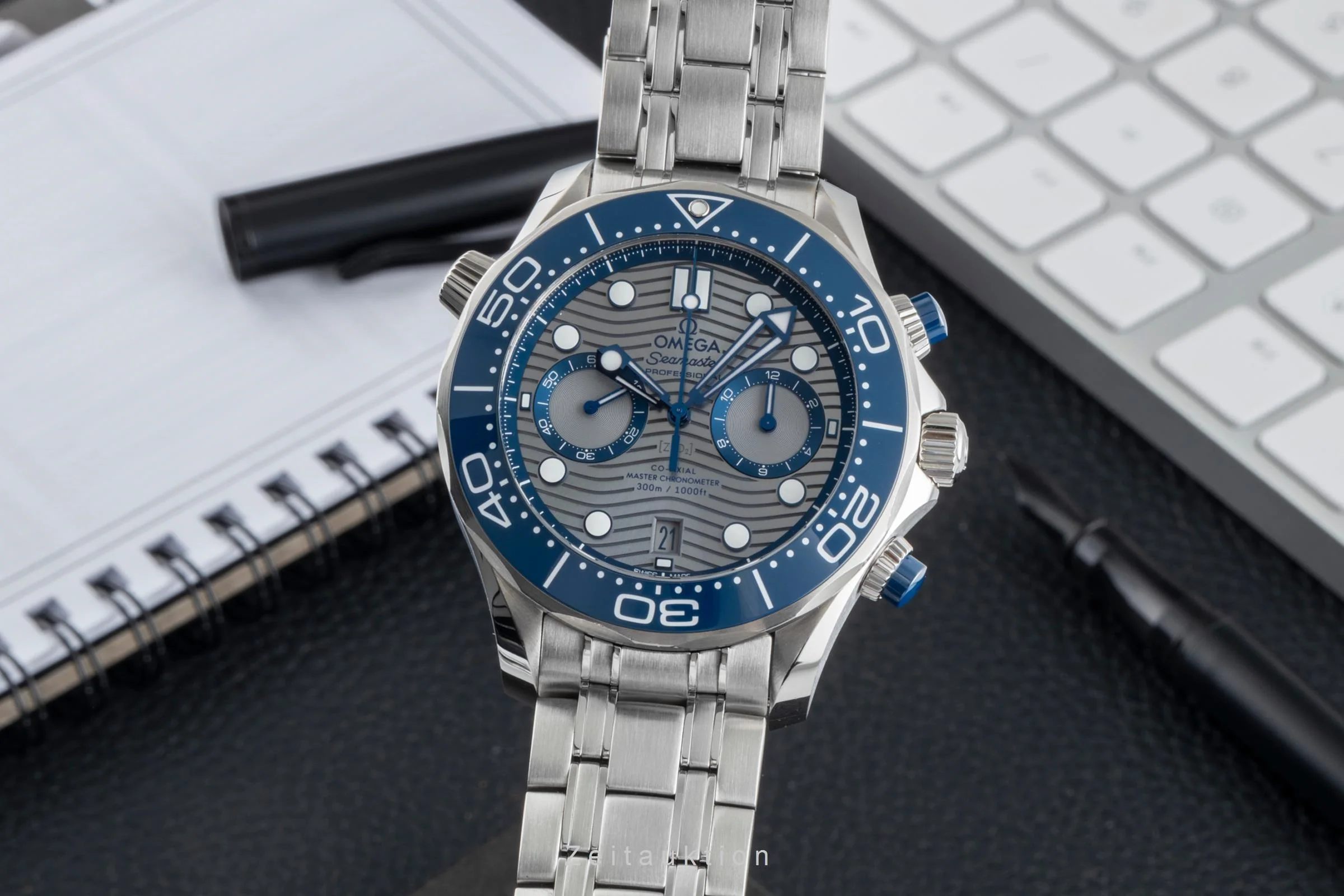 Omega Seamaster chronograph steel automatic men's watch 210.30.44.51.06.001 LP: 9300EUR  [2504409] - Image 2