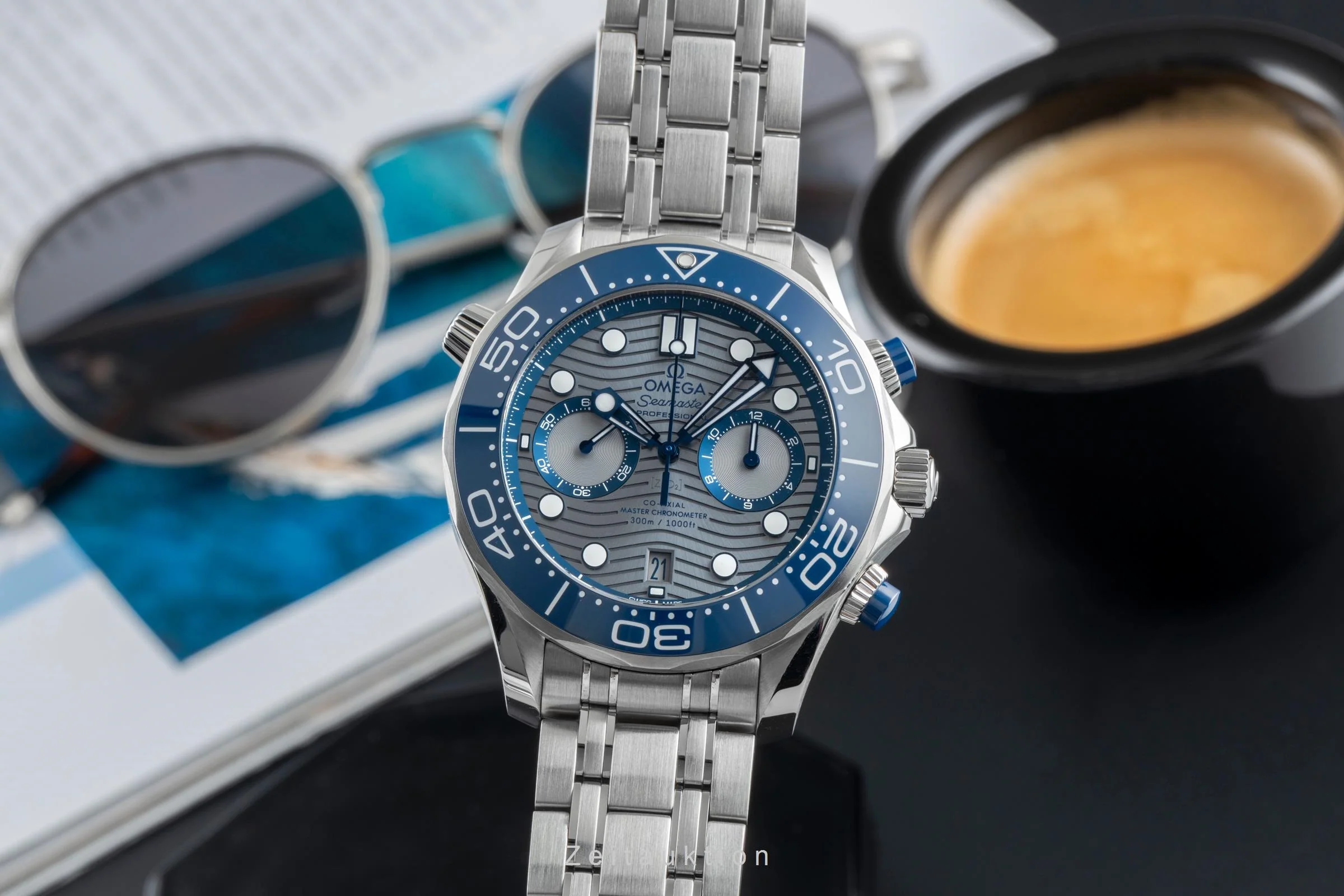 Omega Seamaster chronograph steel automatic men's watch 210.30.44.51.06.001 LP: 9300EUR  [2505415] - Image 2