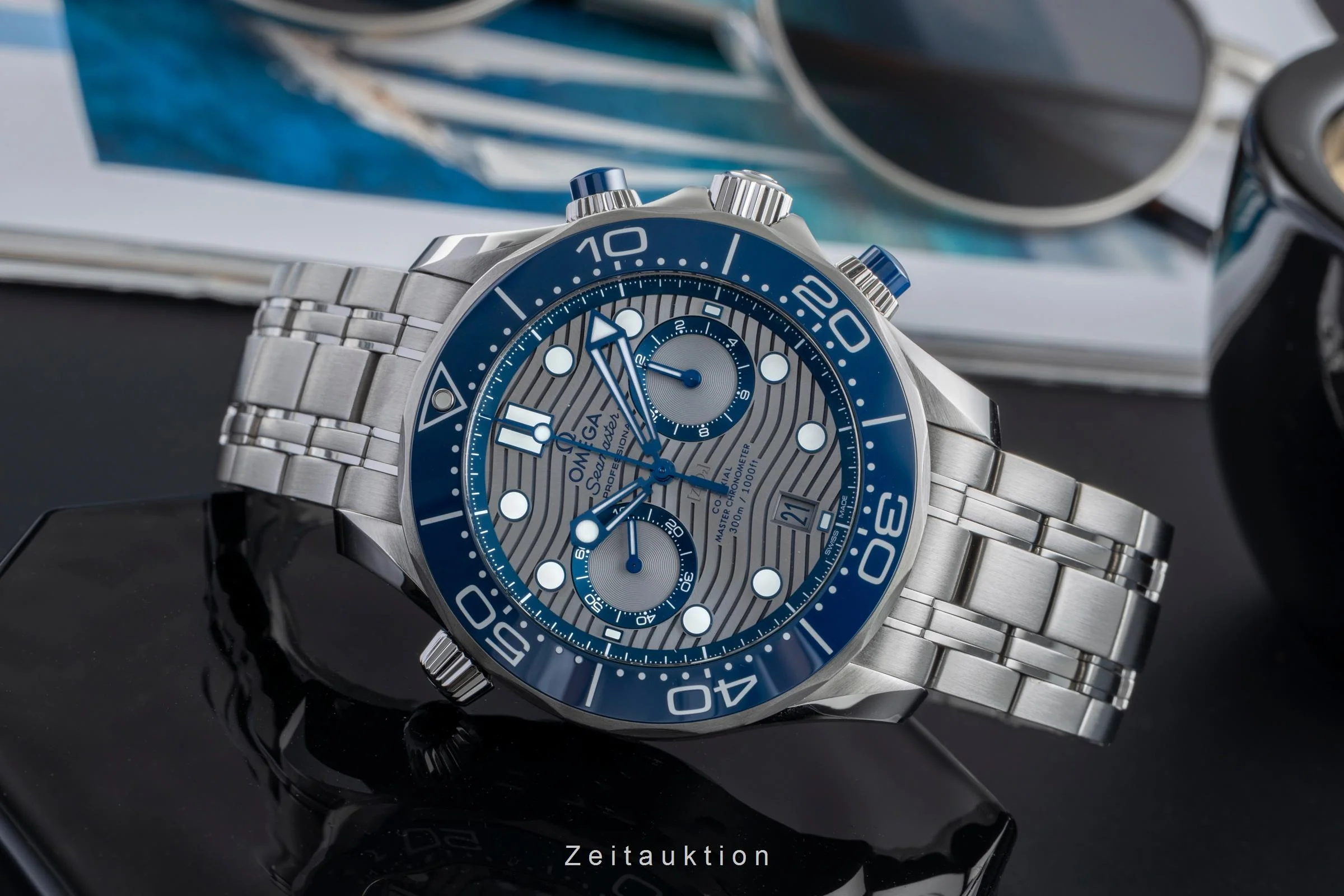 Omega Seamaster chronograph steel automatic men's watch 210.30.44.51.06.001 LP: 9300EUR  [2505415] - Image 3