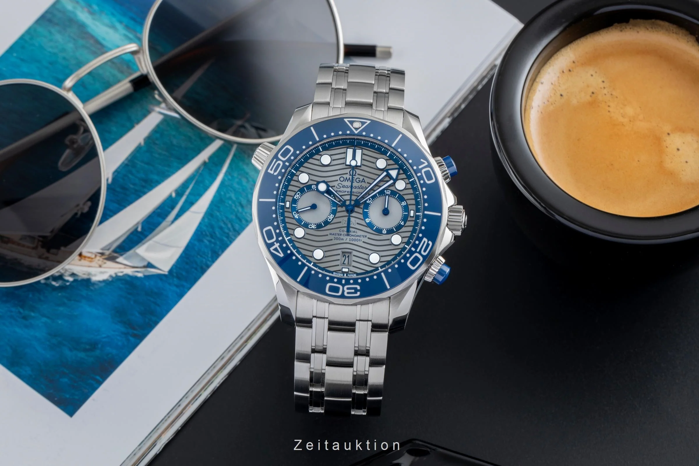 Omega Seamaster chronograph steel automatic men's watch 210.30.44.51.06.001 LP: 9300EUR  [2505415] - Image 4
