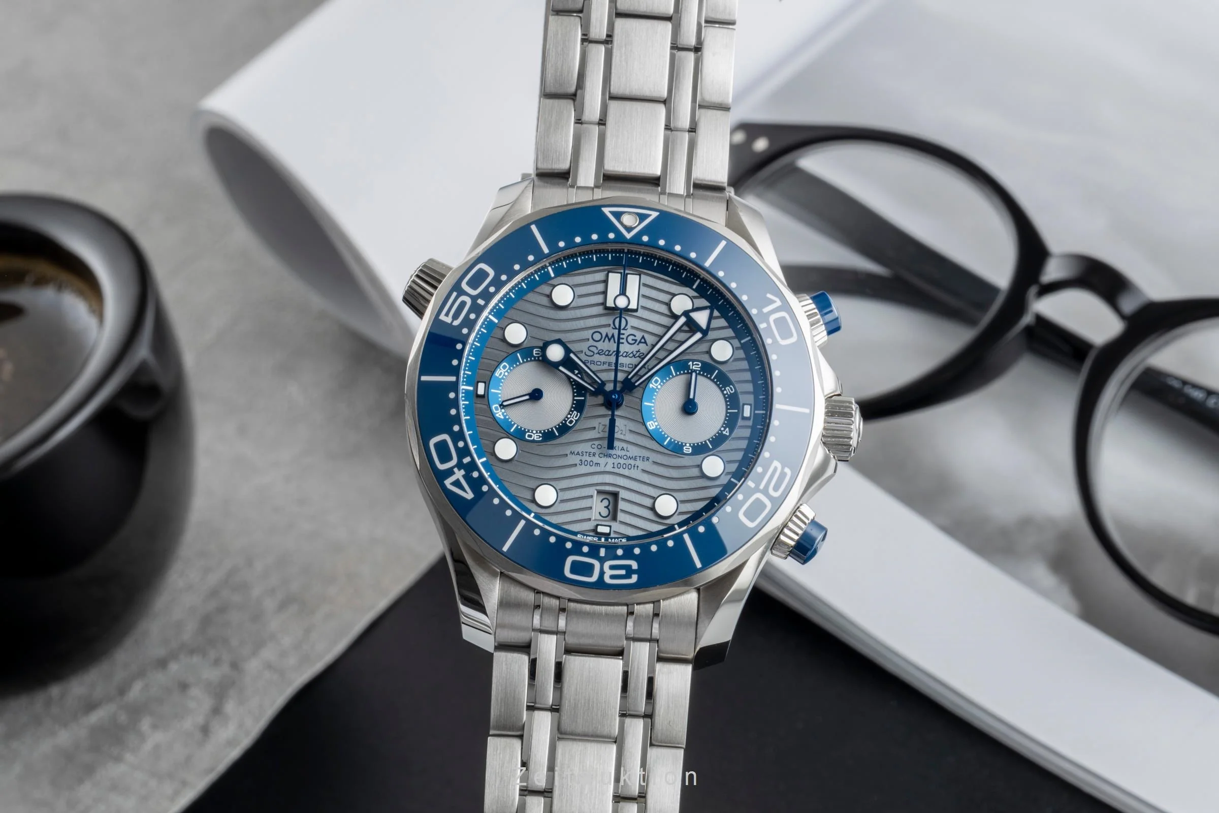 Omega Seamaster chronograph steel automatic men's watch 210.30.44.51.06.001 LP: 9300EUR  [2506203] - Image 2