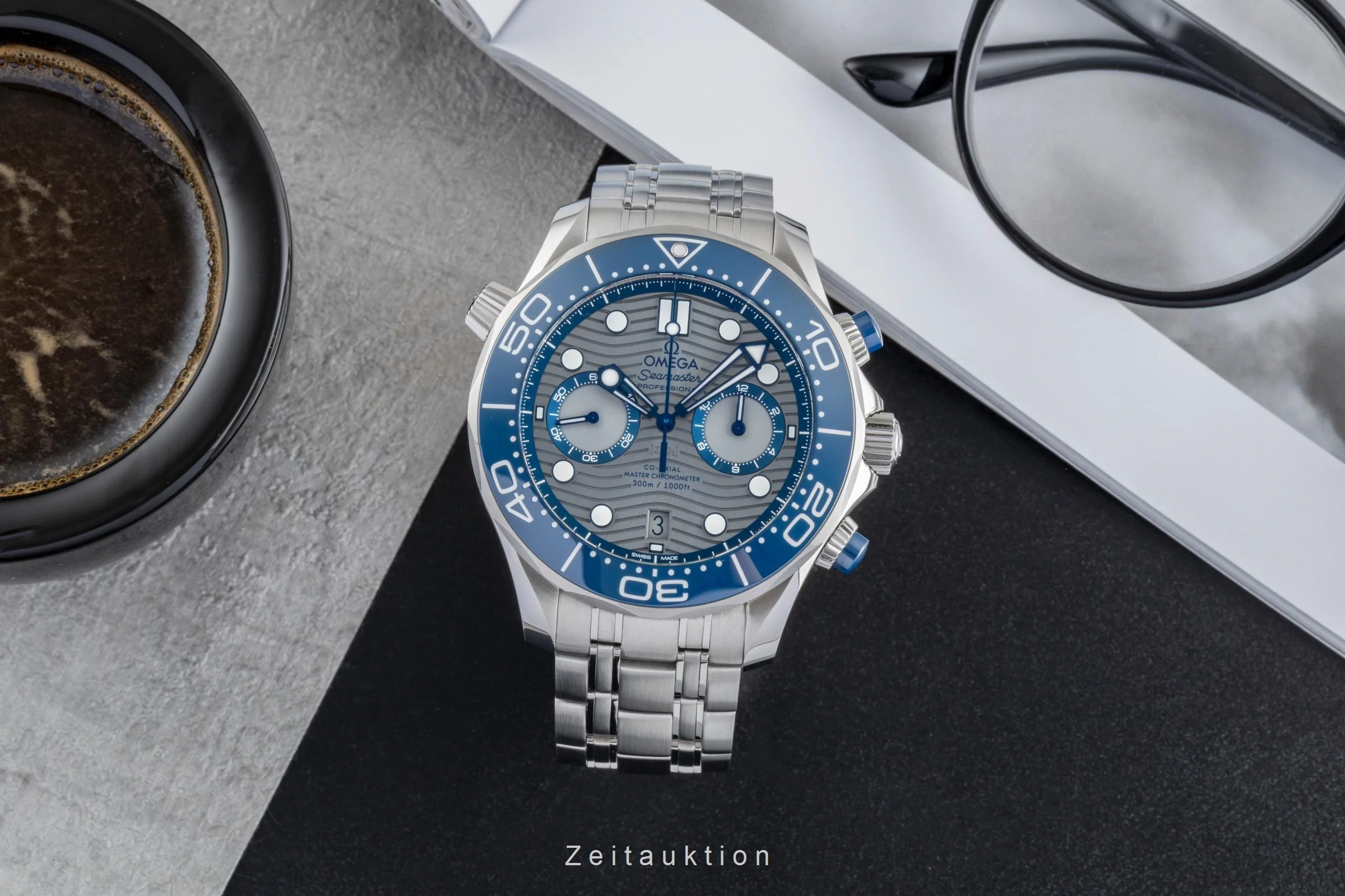 Omega Seamaster chronograph steel automatic men's watch 210.30.44.51.06.001 LP: 9300EUR  [2506203] - Image 4