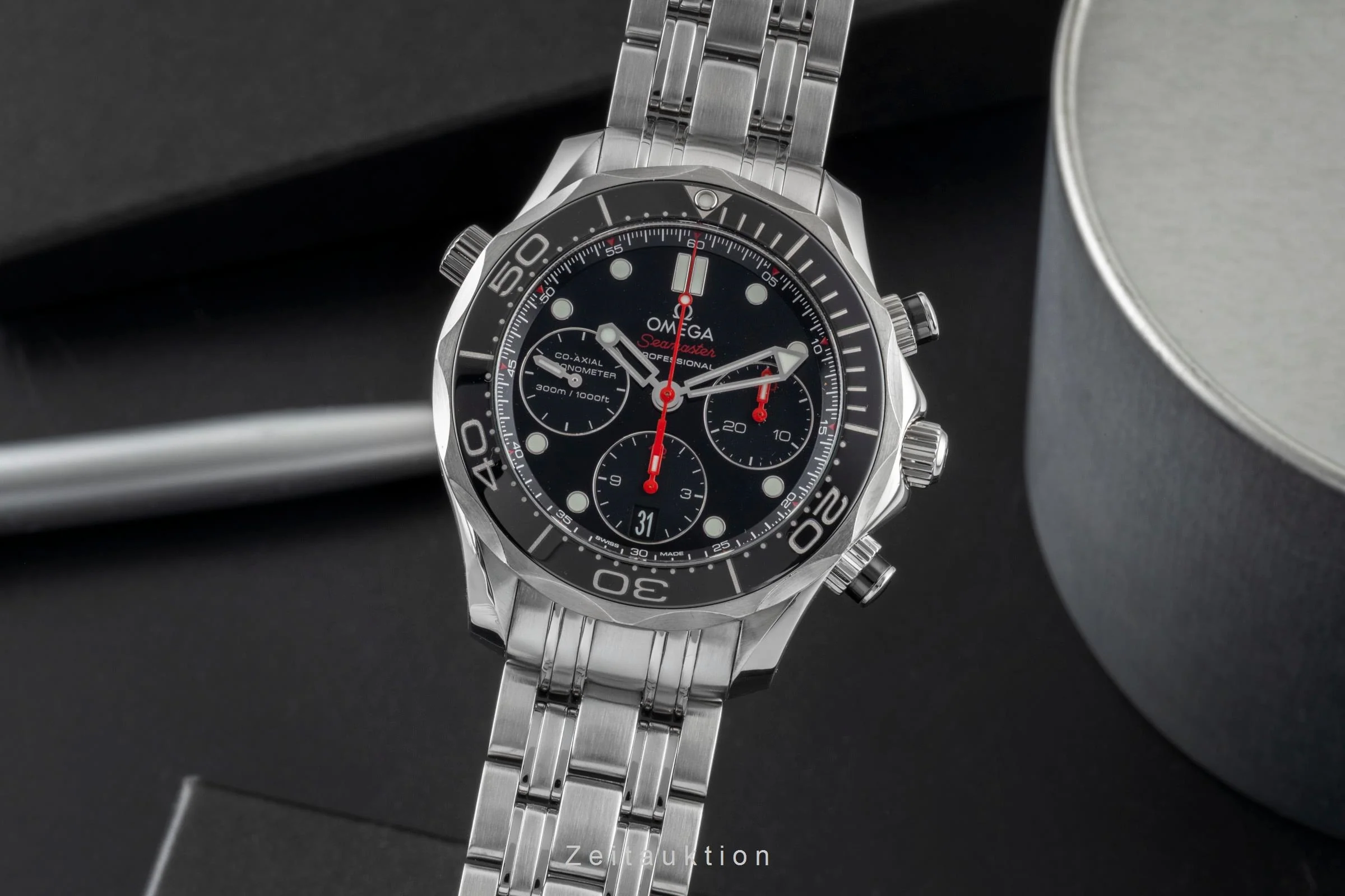 Omega Seamaster chronograph steel automatic men's watch 212.30.42.50.01.001 LP: 9300EUR  [2600827] - Image 2