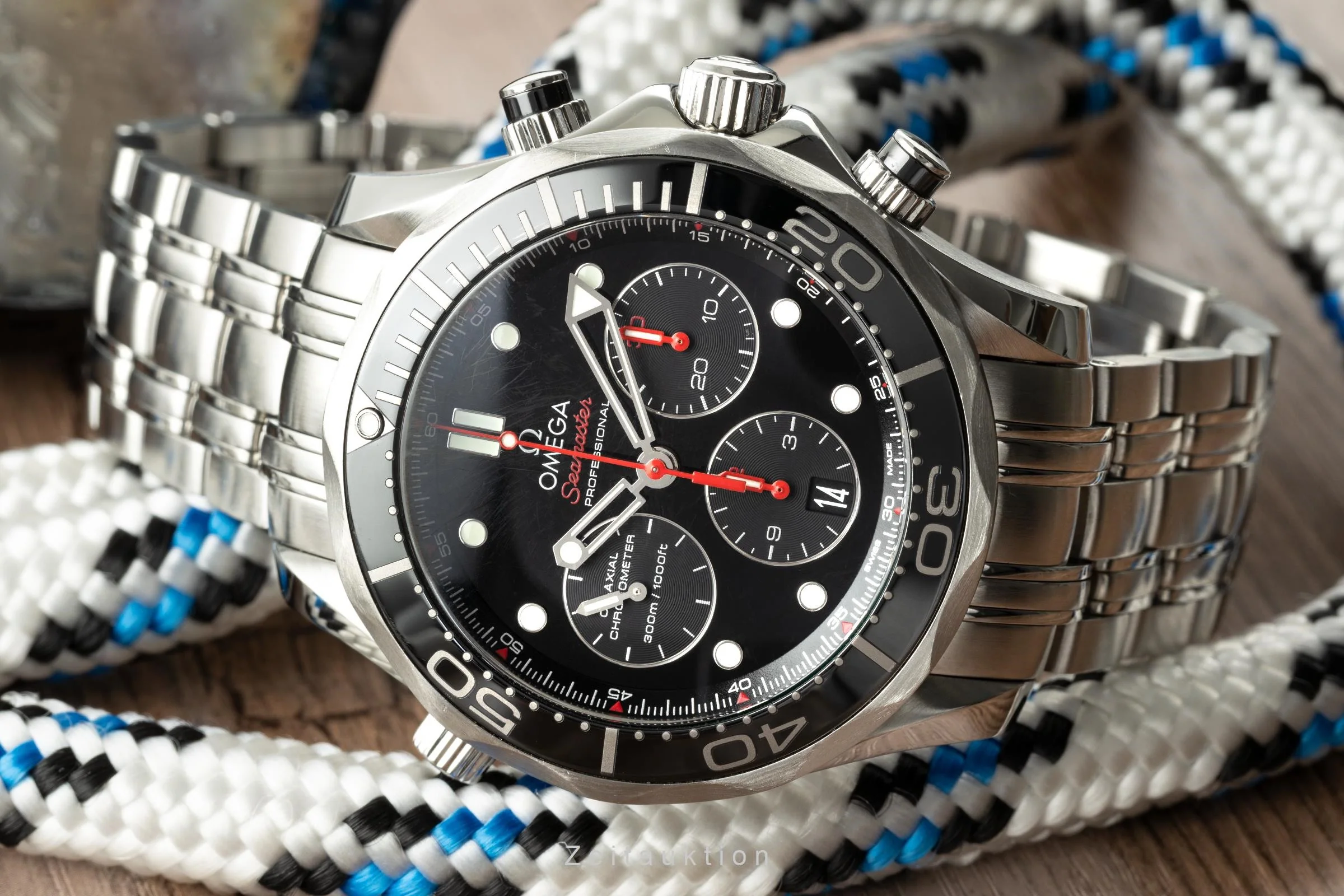Omega Seamaster chronograph steel automatic men's watch 212.30.44.50.01.001 LP: 5100EUR  [2200392] - Image 2