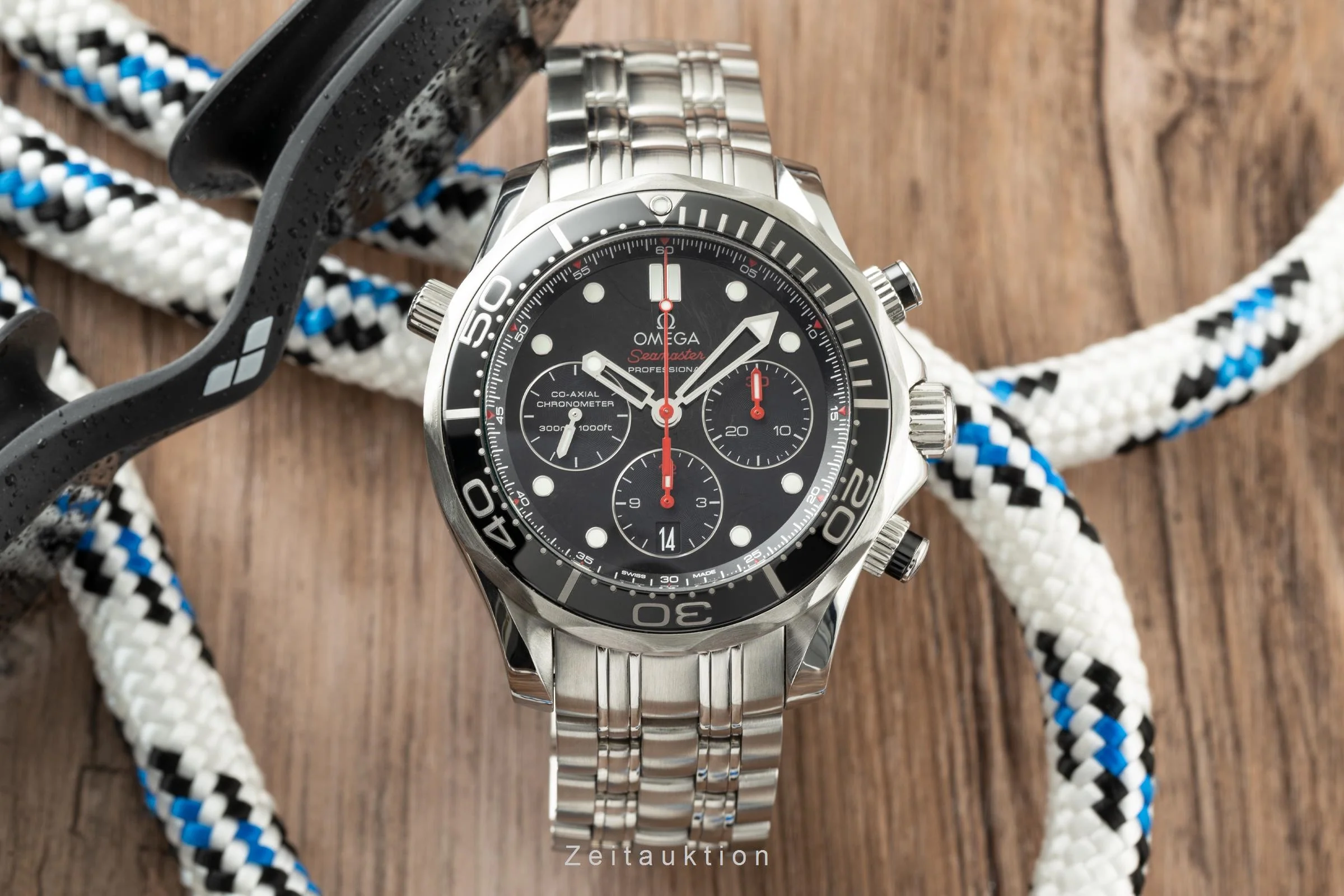 Omega Seamaster chronograph steel automatic men's watch 212.30.44.50.01.001 LP: 5100EUR  [2200392] - Image 3