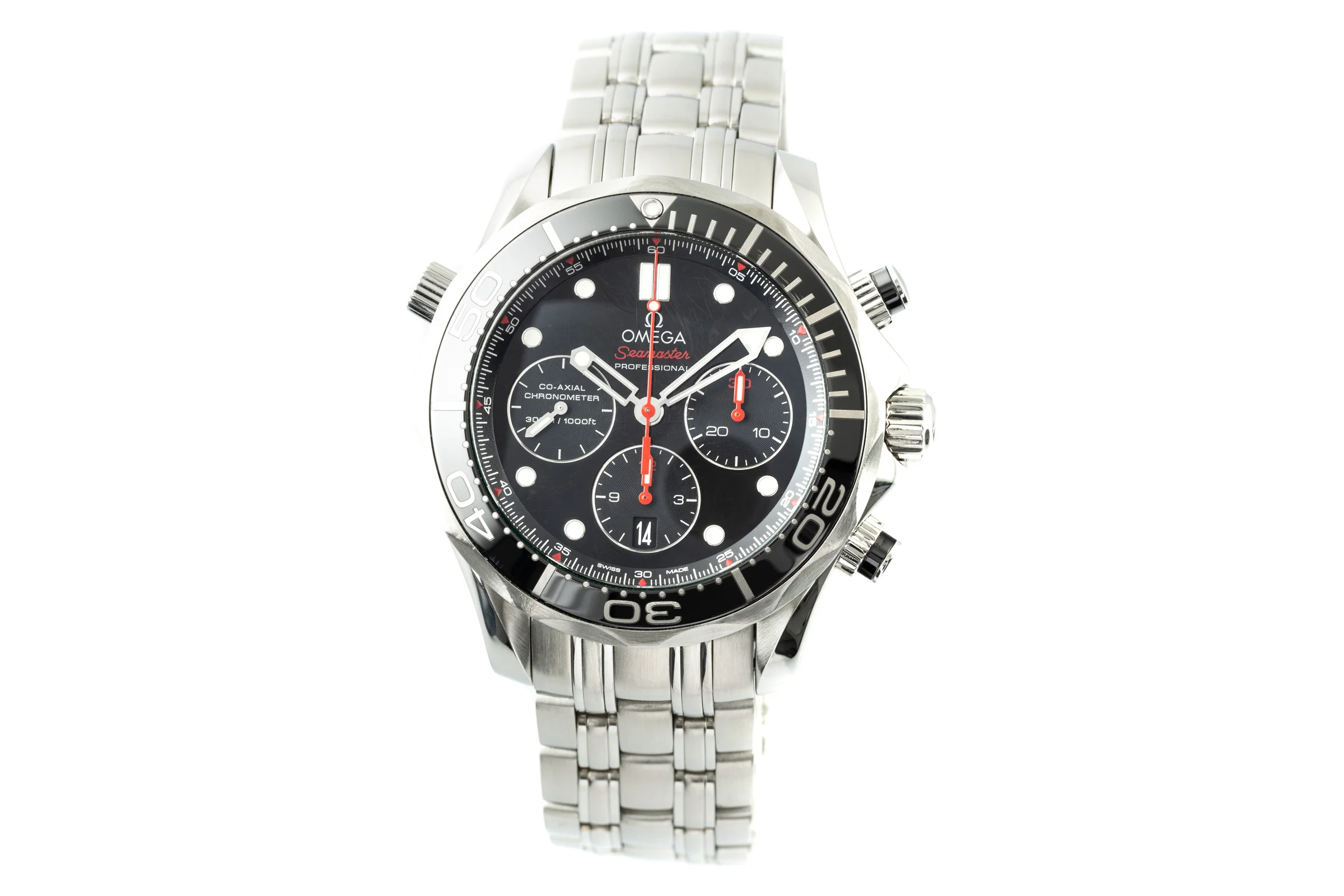 Omega Seamaster chronograph steel automatic men's watch 212.30.44.50.01.001 LP: 5100EUR  [2200392] - Image 4