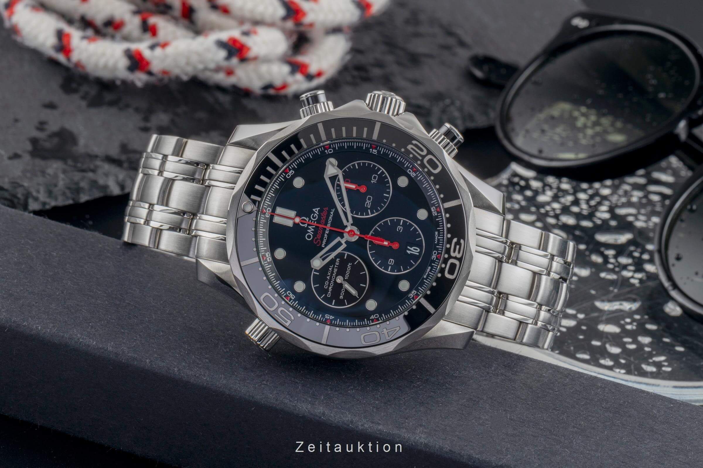 Omega Seamaster chronograph steel automatic men's watch 212.30.44.50.01.001  [2502446] - Image 3