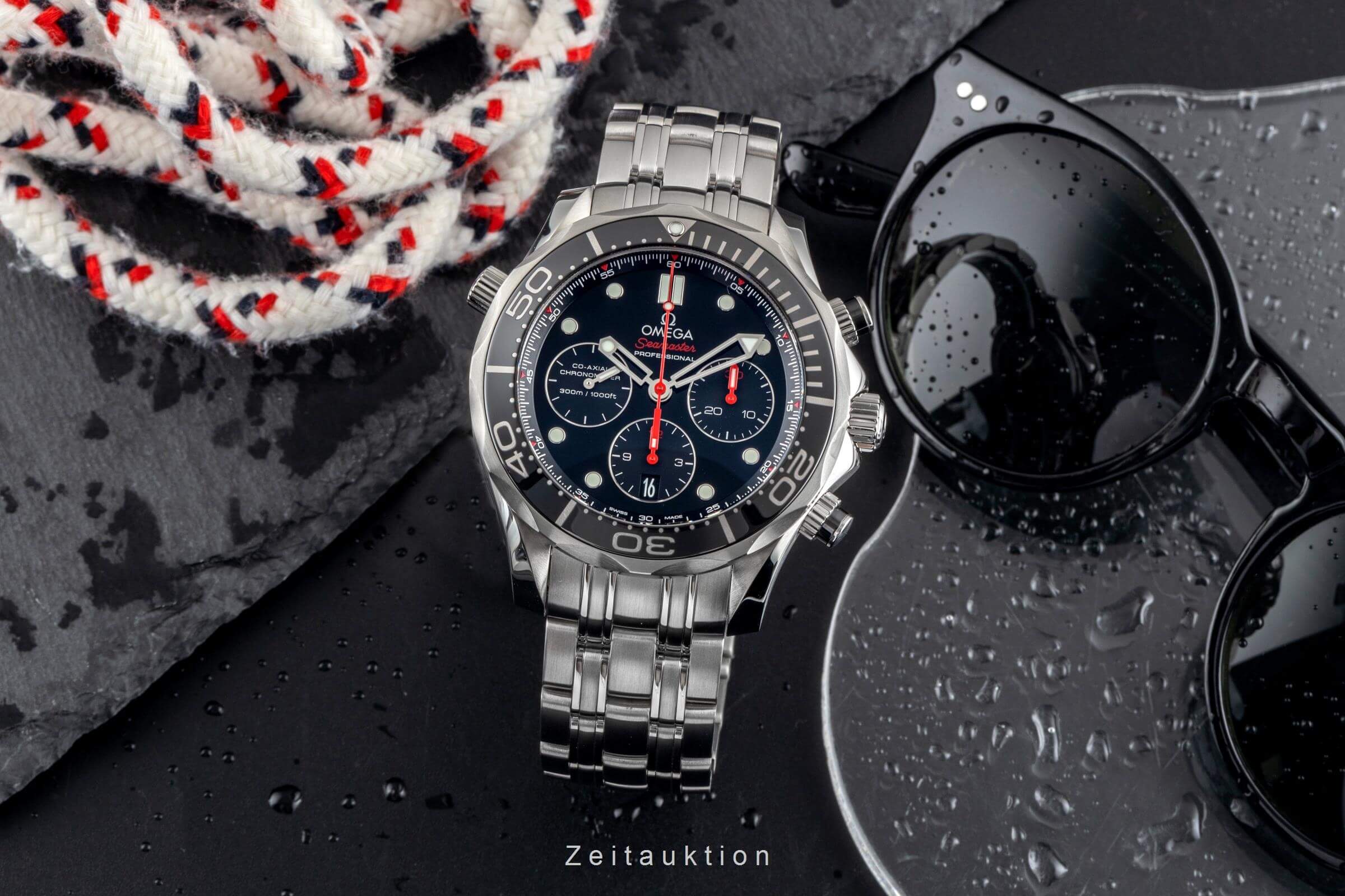 Omega Seamaster chronograph steel automatic men's watch 212.30.44.50.01.001  [2502446] - Image 4