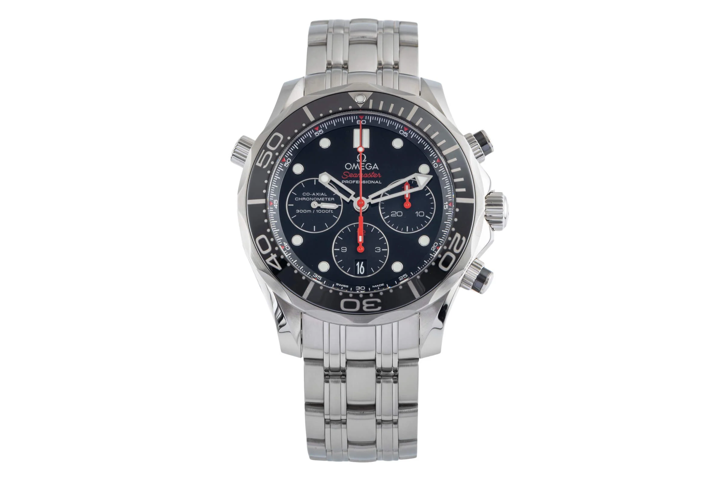 Omega Seamaster chronograph steel automatic men's watch 212.30.44.50.01.001  [2502446] - Image 5