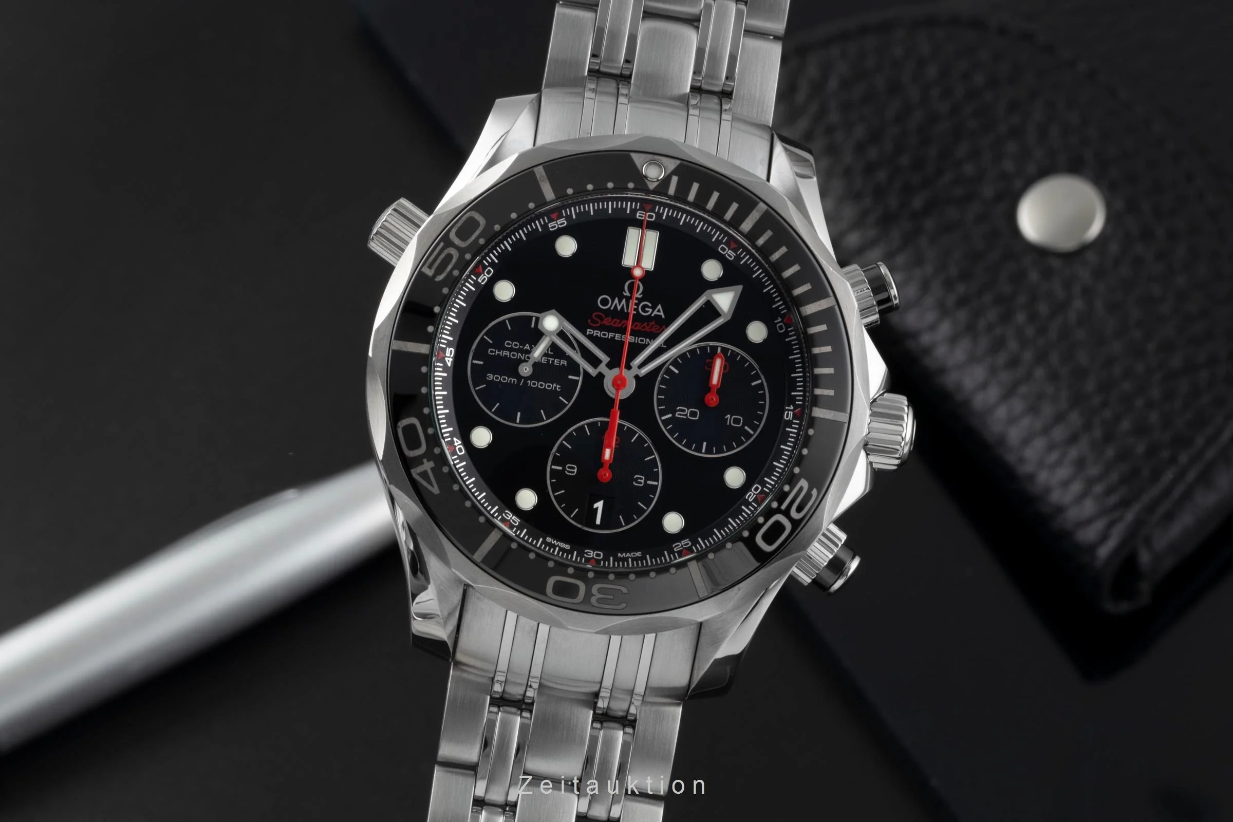 Omega Seamaster chronograph steel automatic men's watch 212.30.44.50.01.001 LP: 9300EUR  [2600487] - Image 2