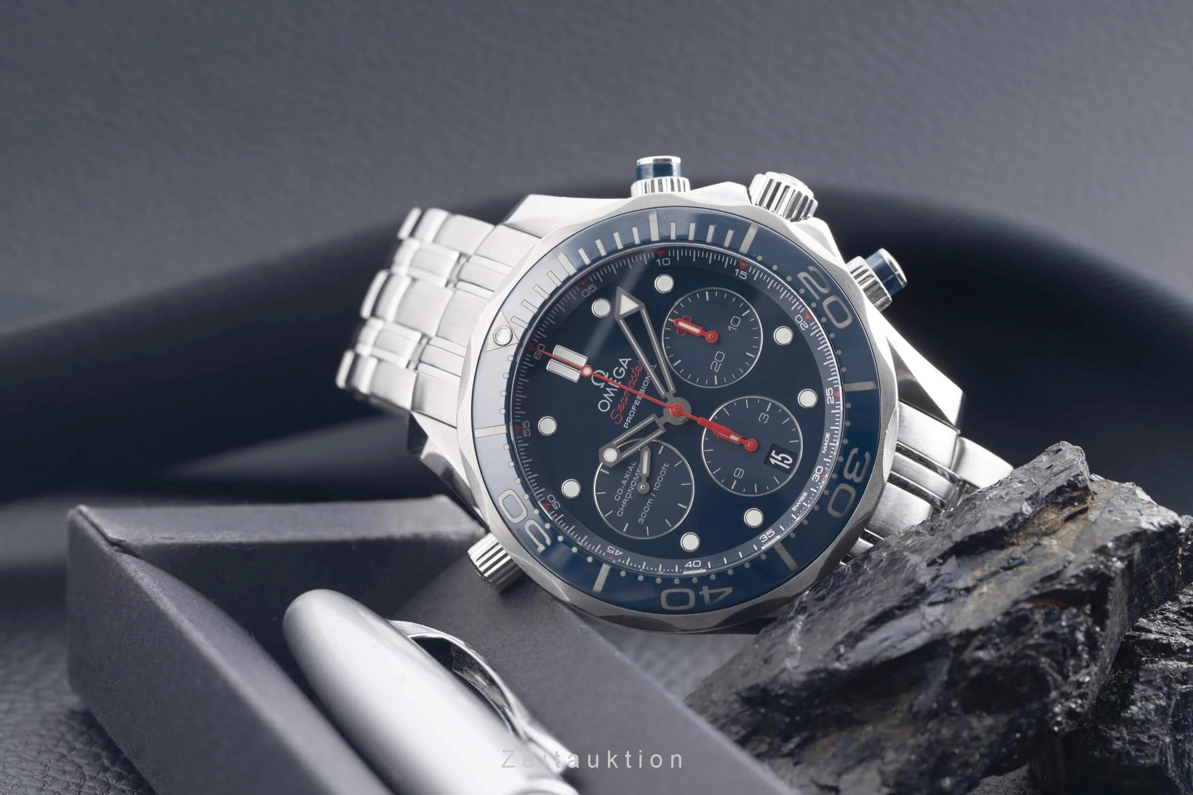 Omega Seamaster chronograph steel automatic men's watch 212.30.44.50.03.001  [2501686] - Image 3