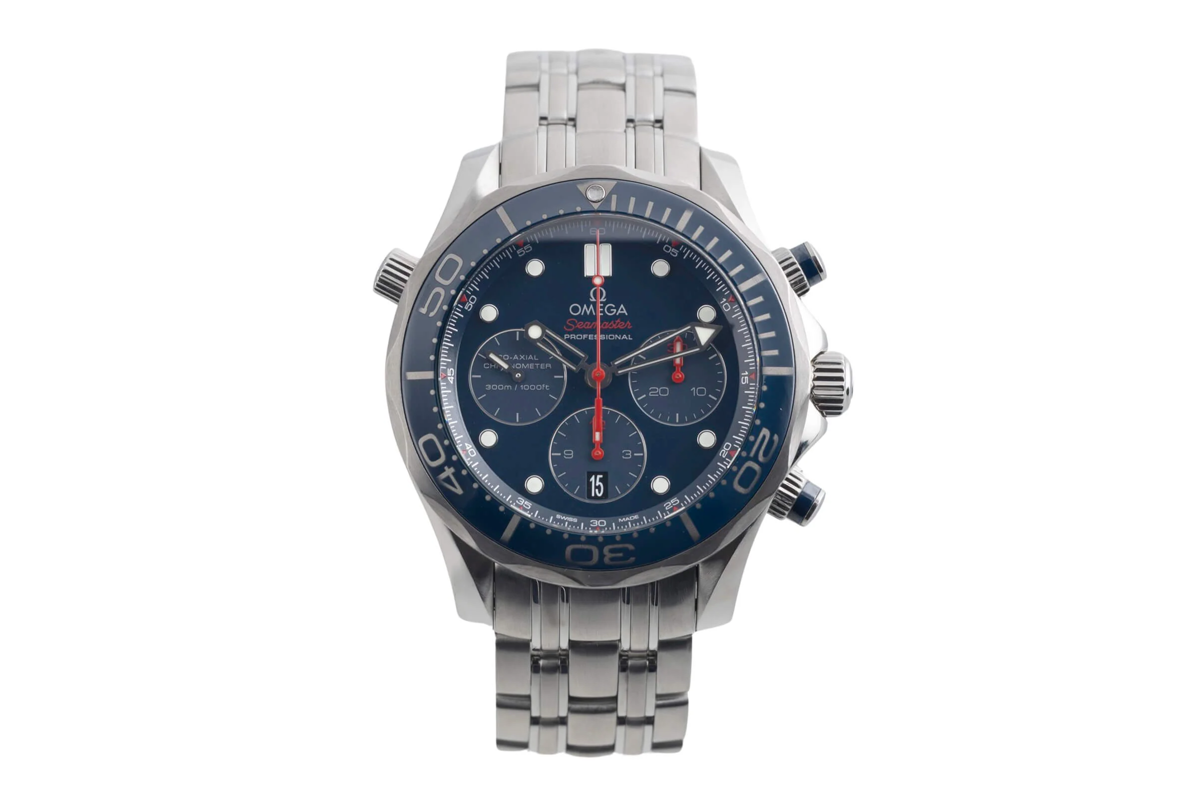 Omega Seamaster chronograph steel automatic men's watch 212.30.44.50.03.001  [2501686] - Image 5